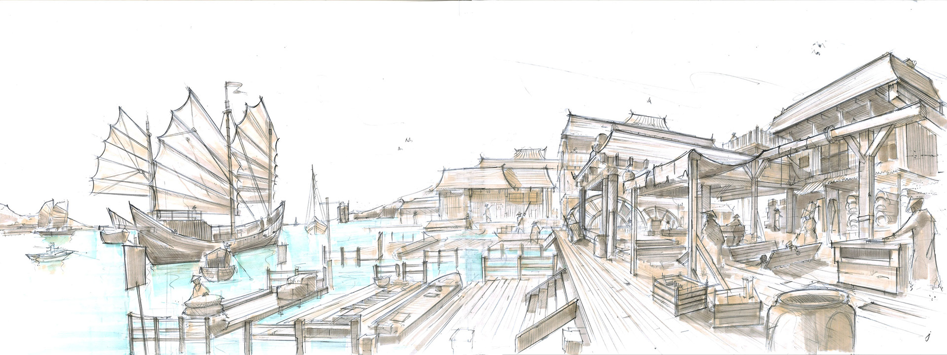CORTO MALTESE (2018, CHRISTOPHE GANS) / PRODUCTION DESIGNER: ALAIN BAINÉE