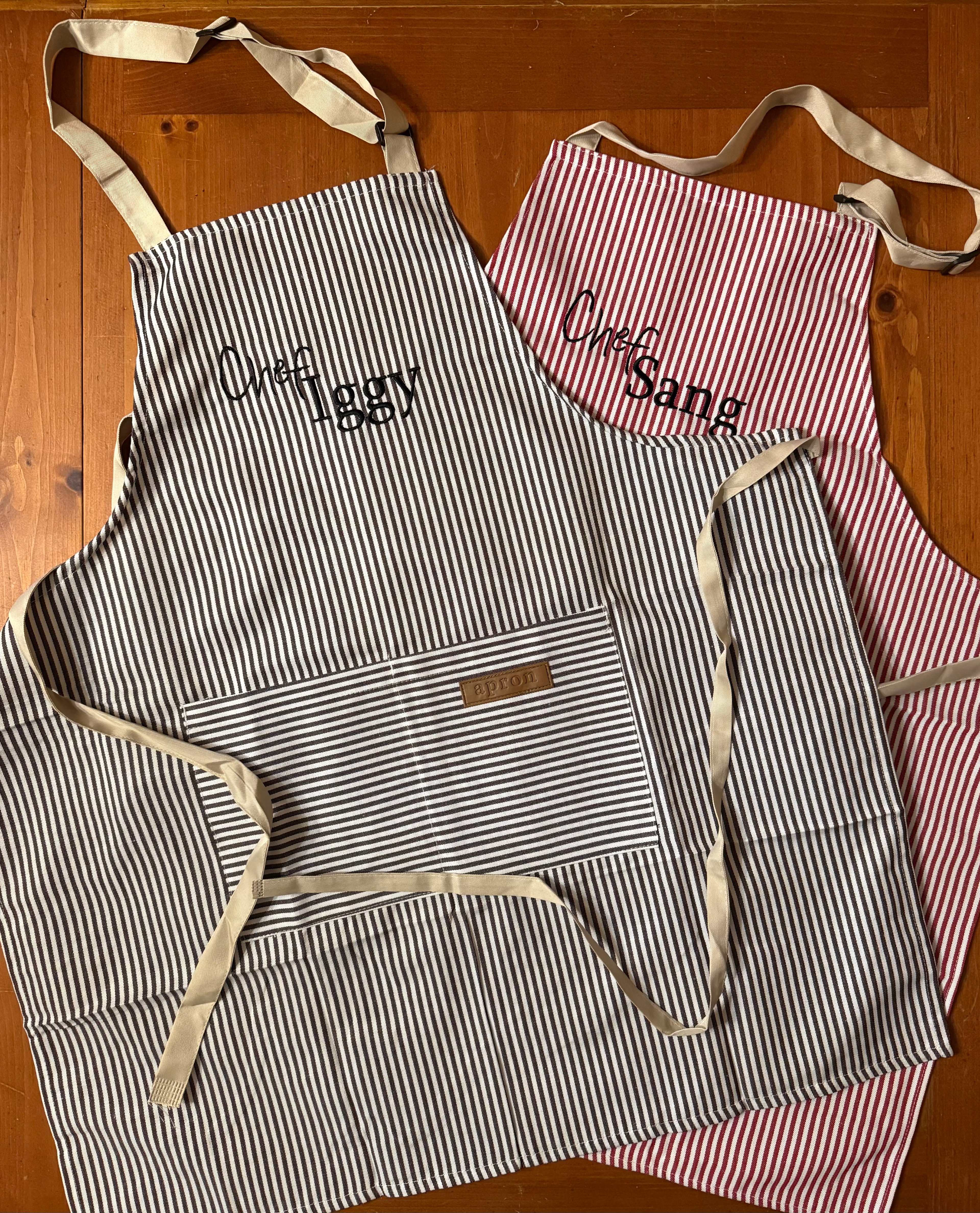 Custom embroidery on pre-purchased apron