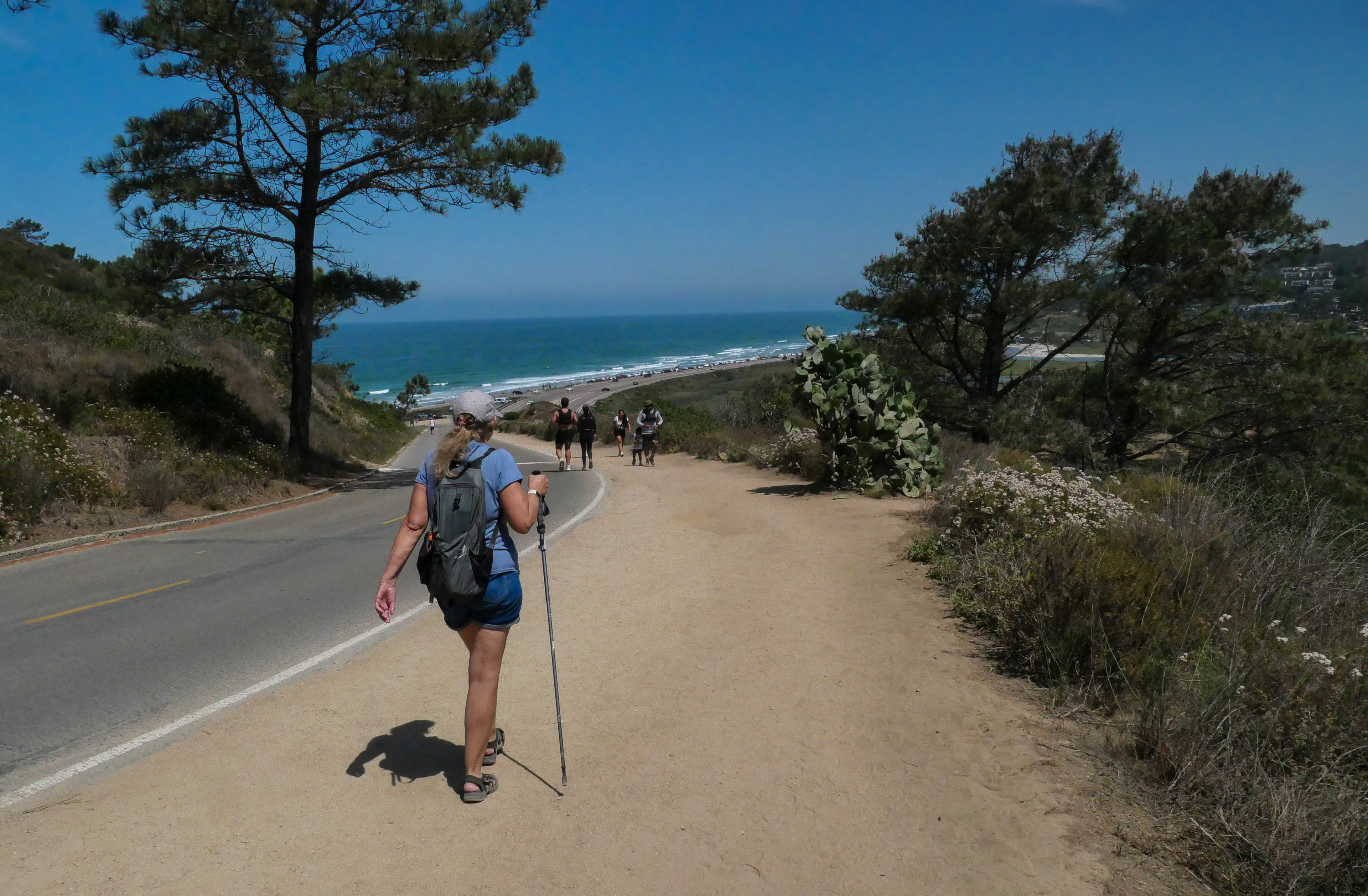 Hiking down to TP South Beach