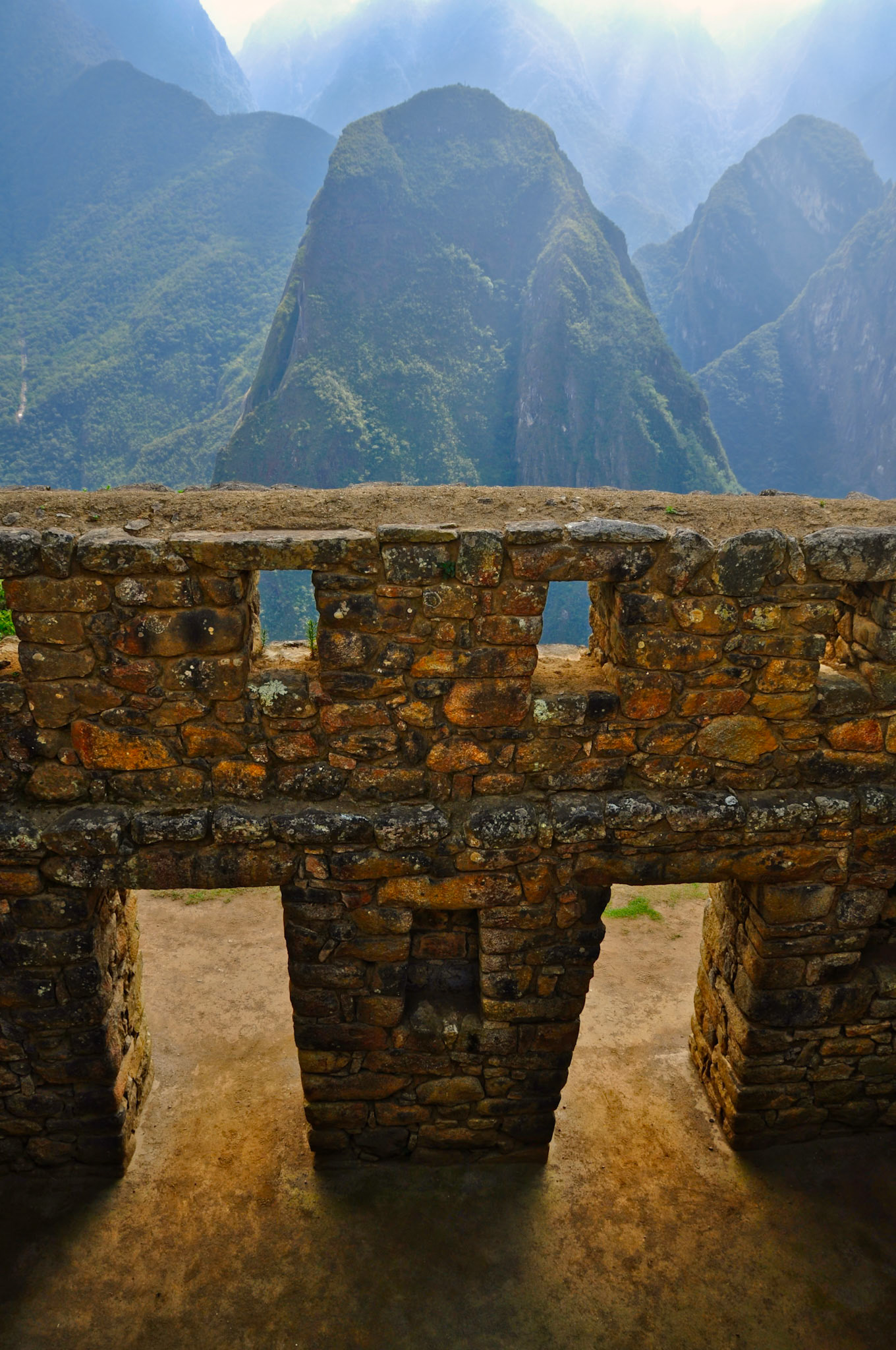 Mur inca dans la cité de Machu Picchu, Pérou