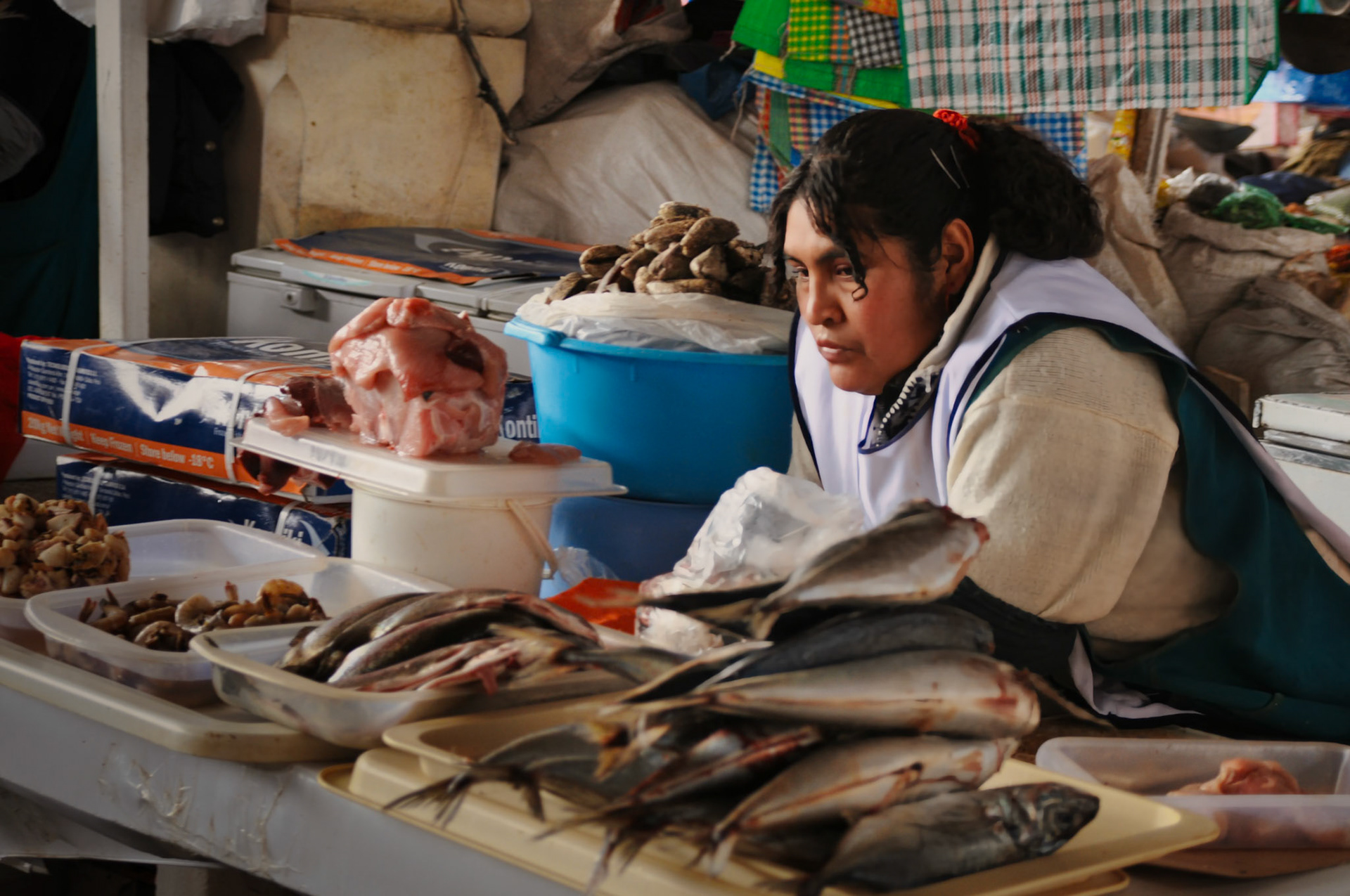 Marché de San Pedro, Cuzco, Pérou
