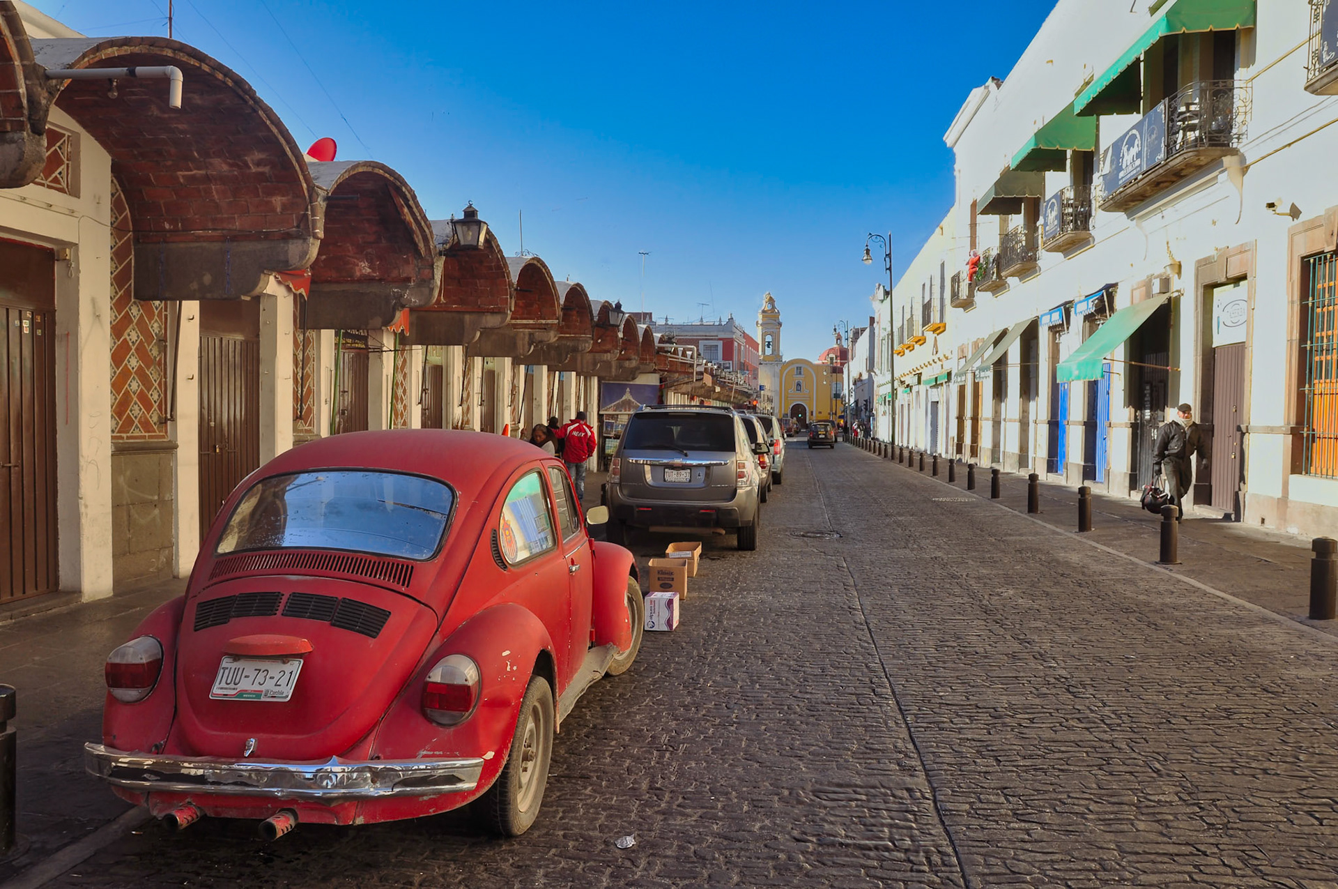Dans les rues de Puebla, Mexique