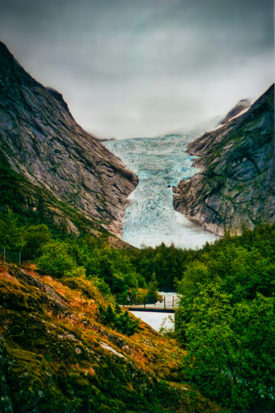Briksdalsbreen, bras du glacier de Jostedal, Norvège