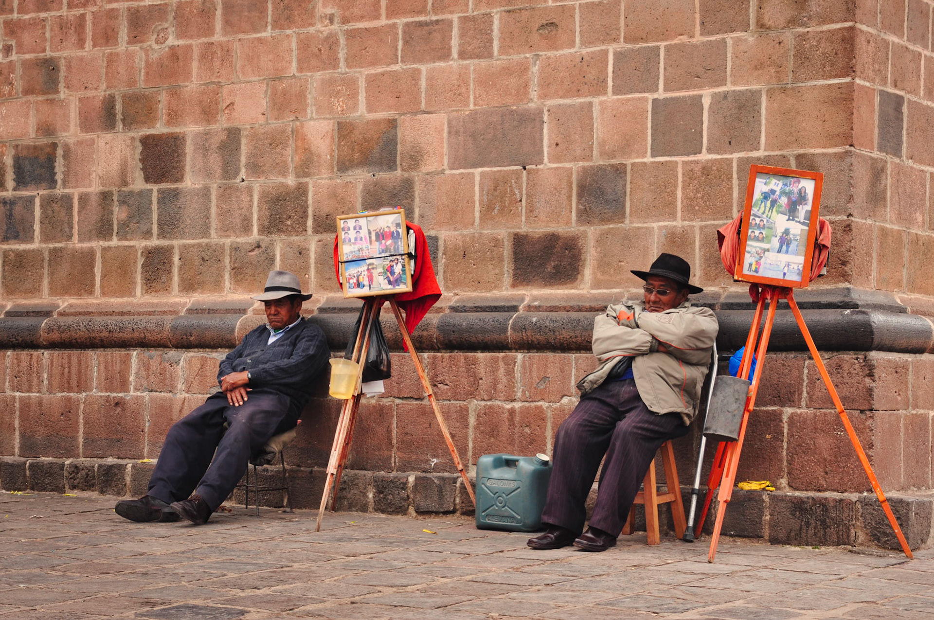 Photographes de rue, Cuzco, Pérou