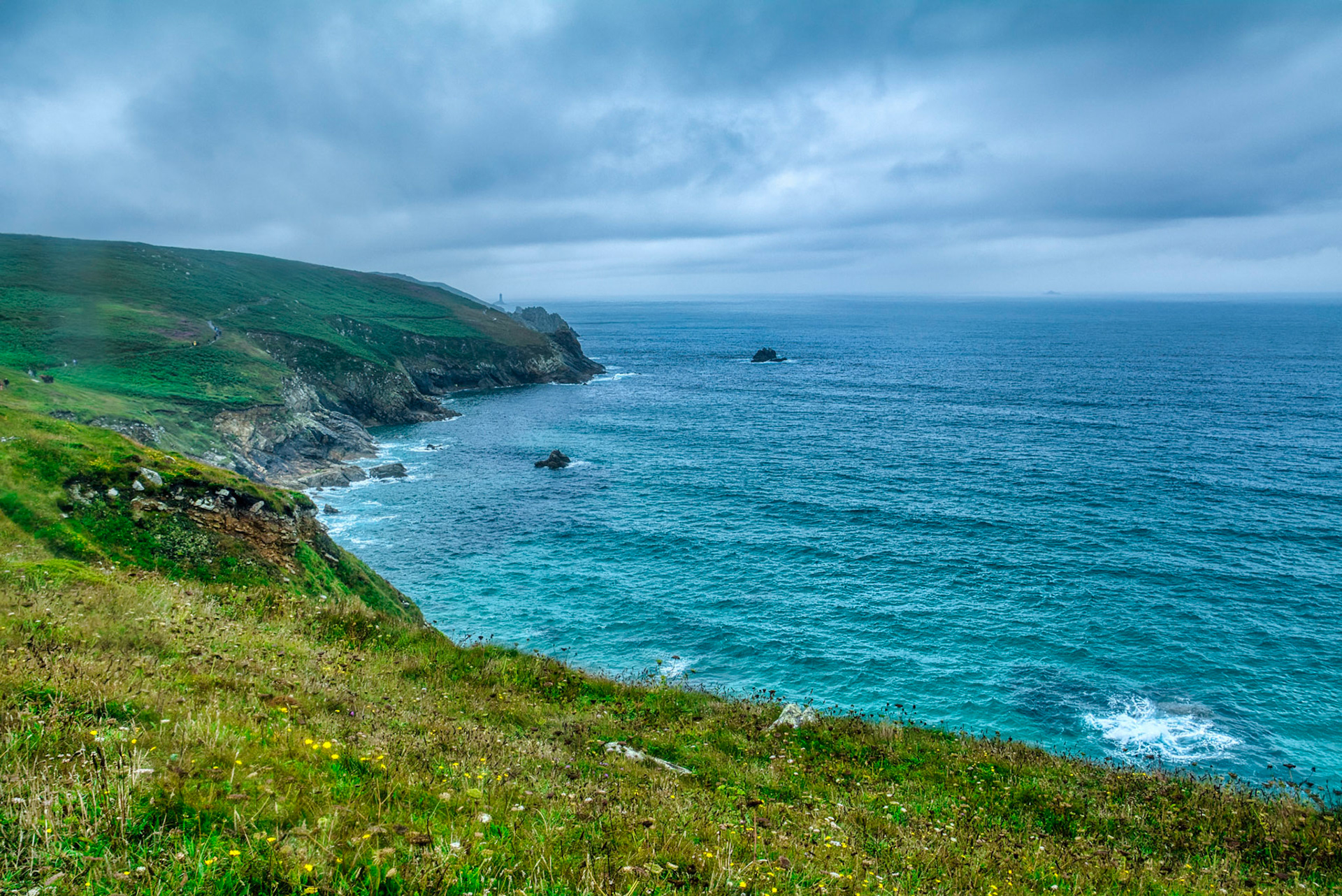 Baie des trépassés sur la Pointe du Raz en Bretagne, France