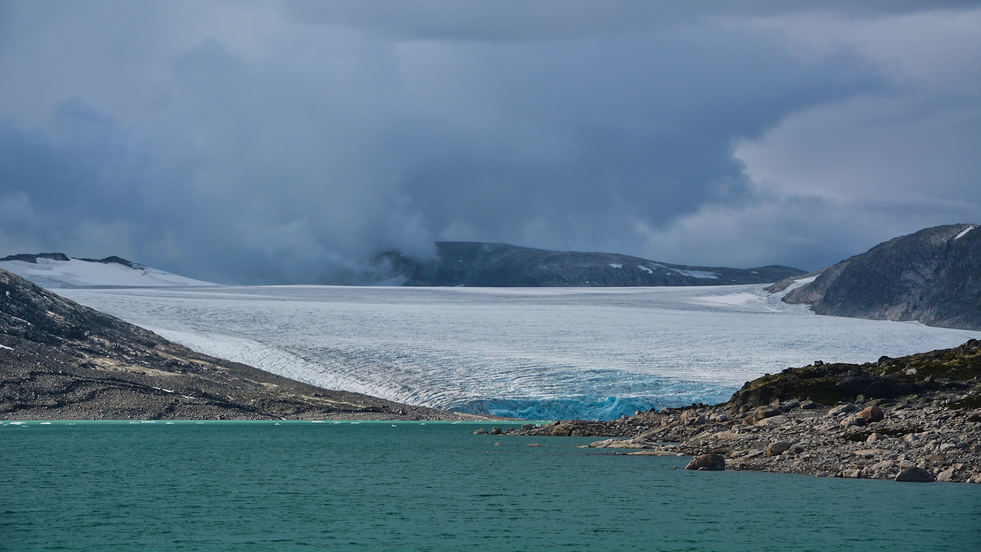 Glacier Austdalsbreen, Norvège
