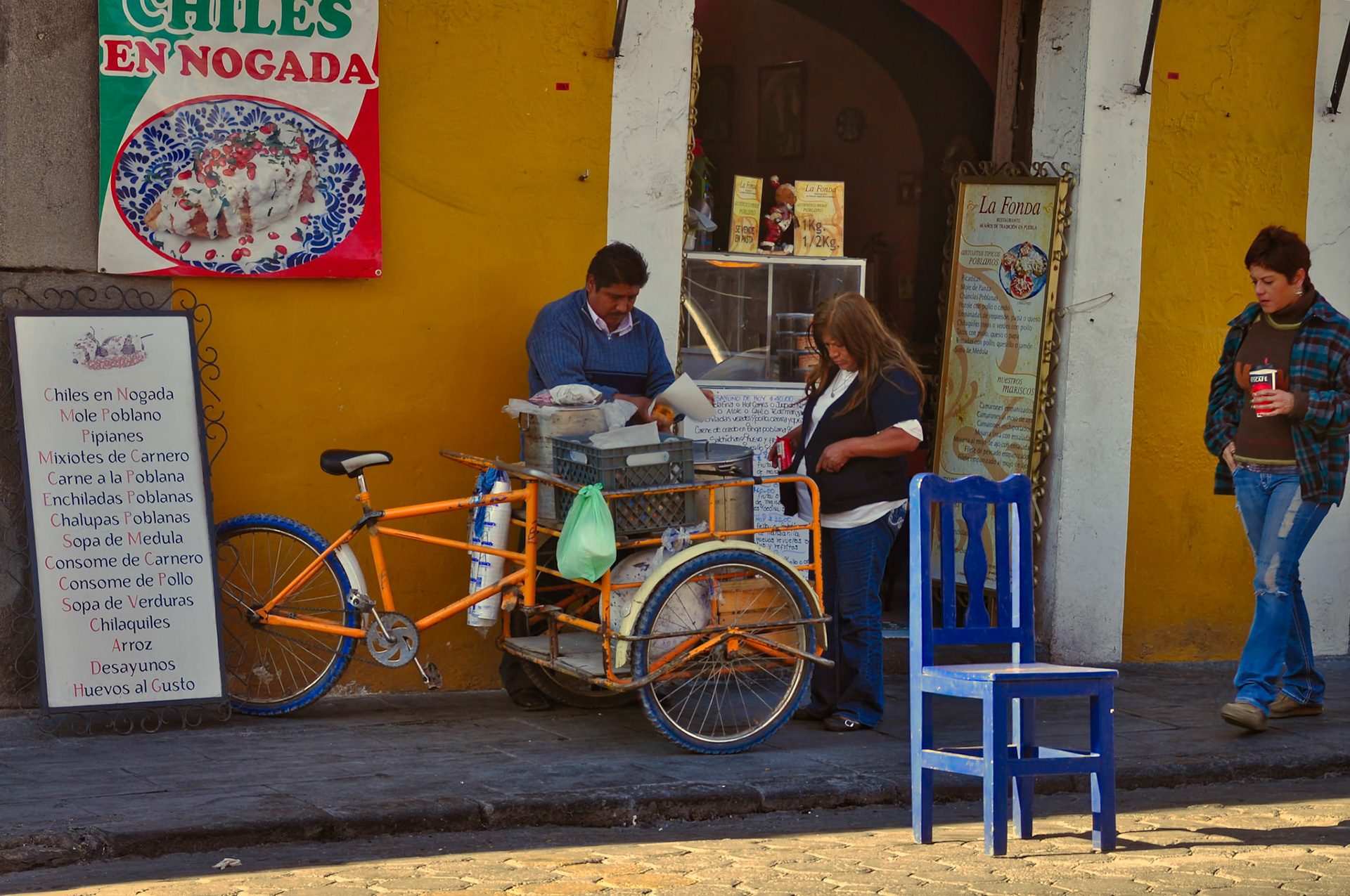 Dans les rues de Puebla, Mexique