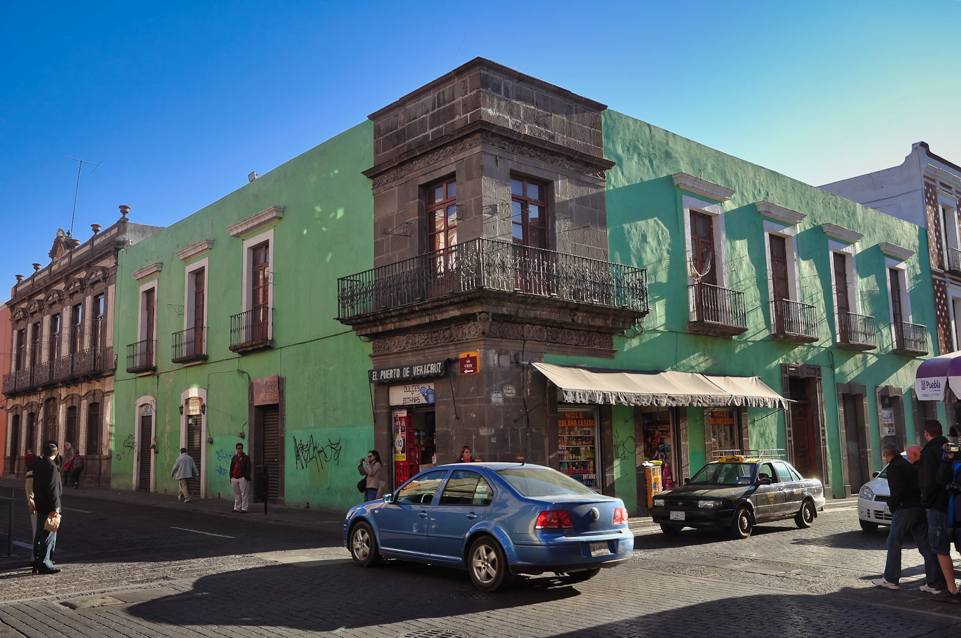 Dans les rues de Puebla, Mexique