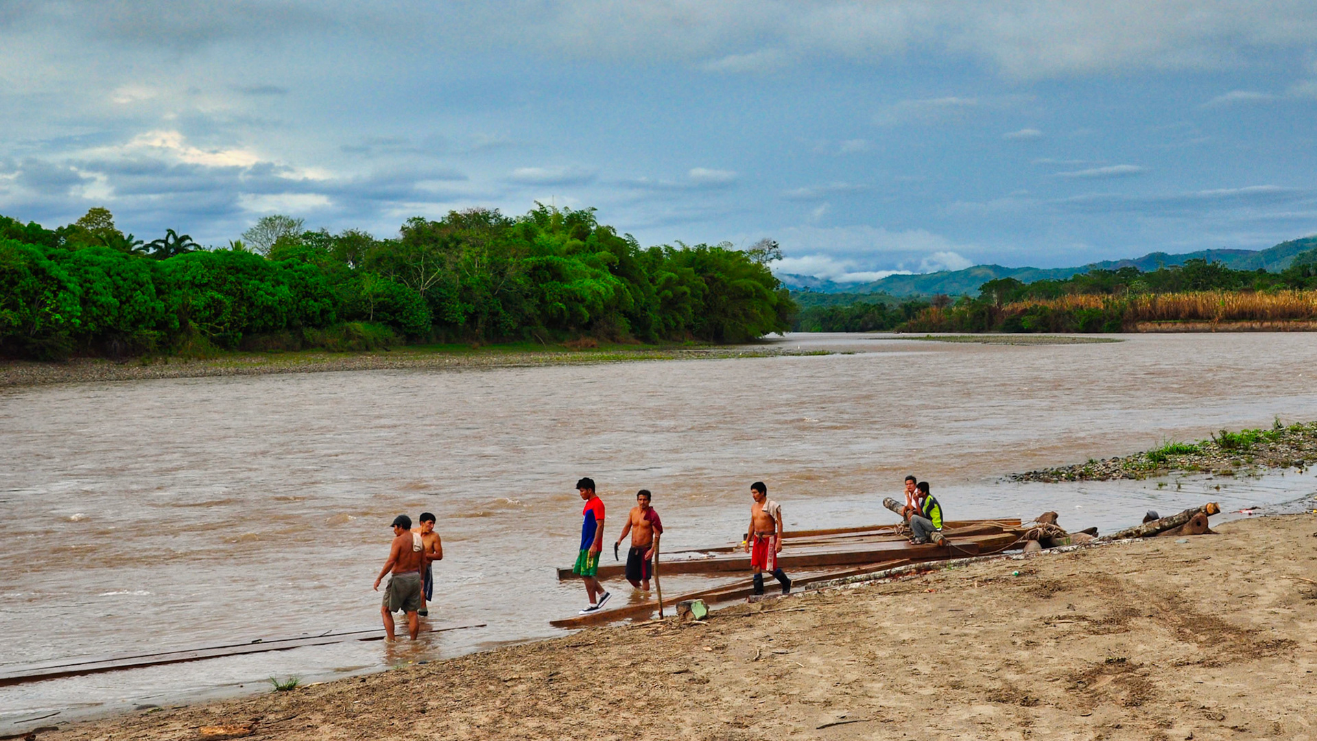 Río Huallaga, Juanjuí, San Martín, Pérou