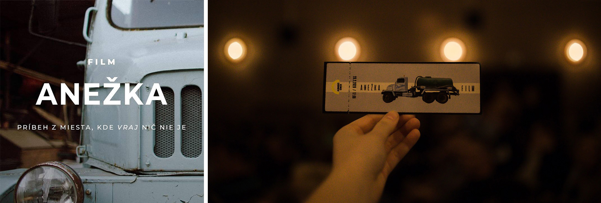 Film Anežka - návrh lístkov na premiéru filmu, filmová ilustrácia, Valentína Figeľová