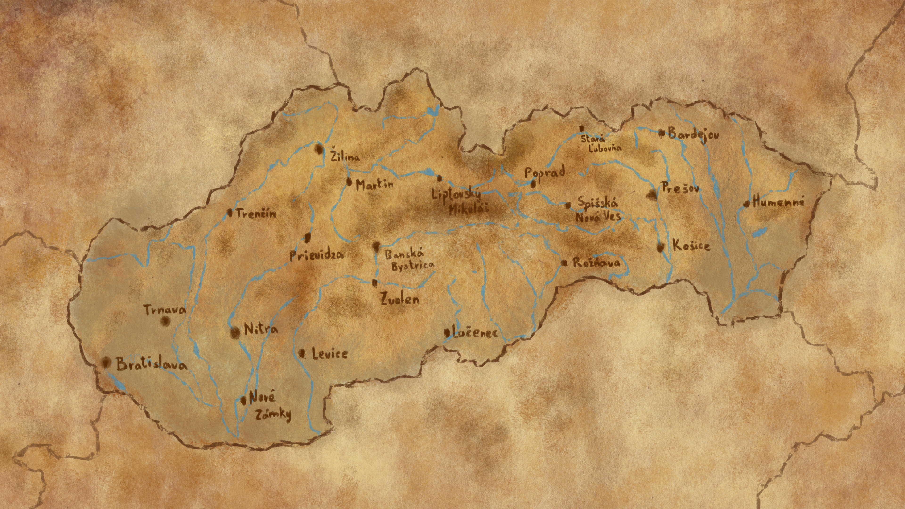 Ilustrovaná mapa Slovenska, Ľubovnianka, reklamný spot, Valentína Figeľová