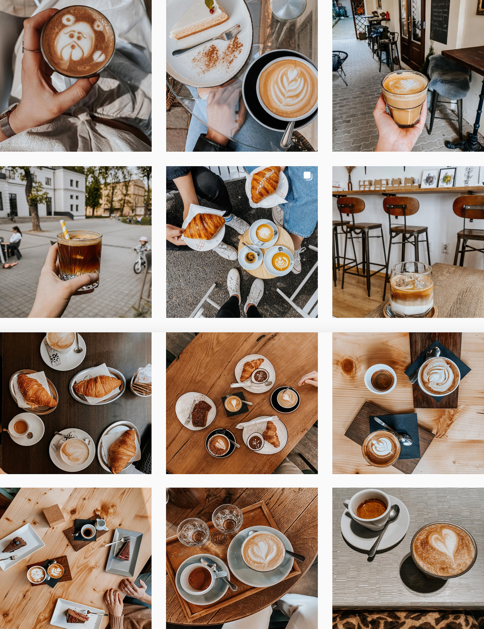 Instagram projektu, návrh vizuálu - Valentína Figeľová