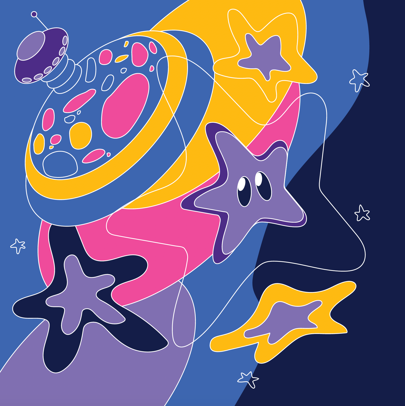 space, printed these out 8in x 8in for a friend's art show