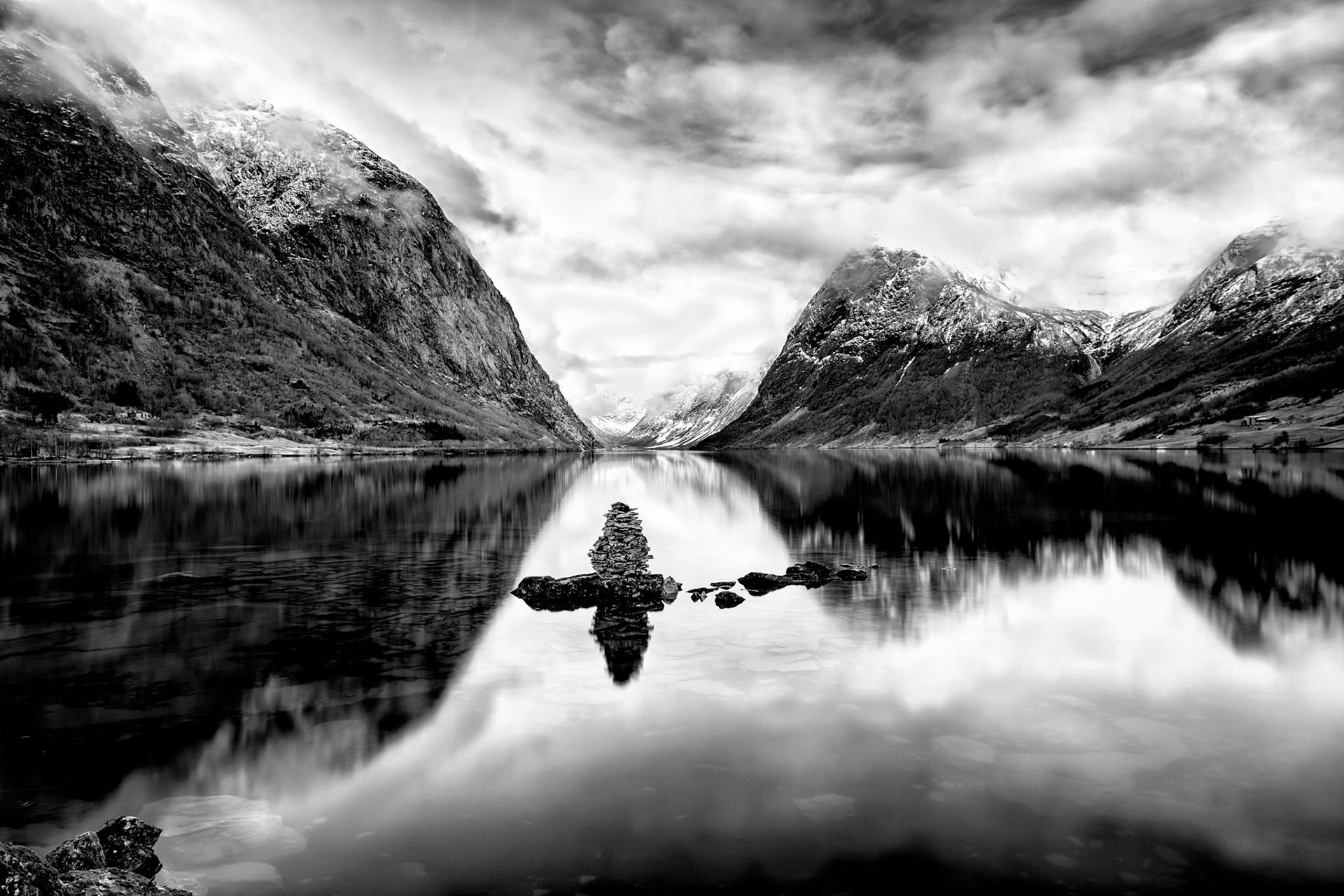 A famous scene from Jølster County in Norway.