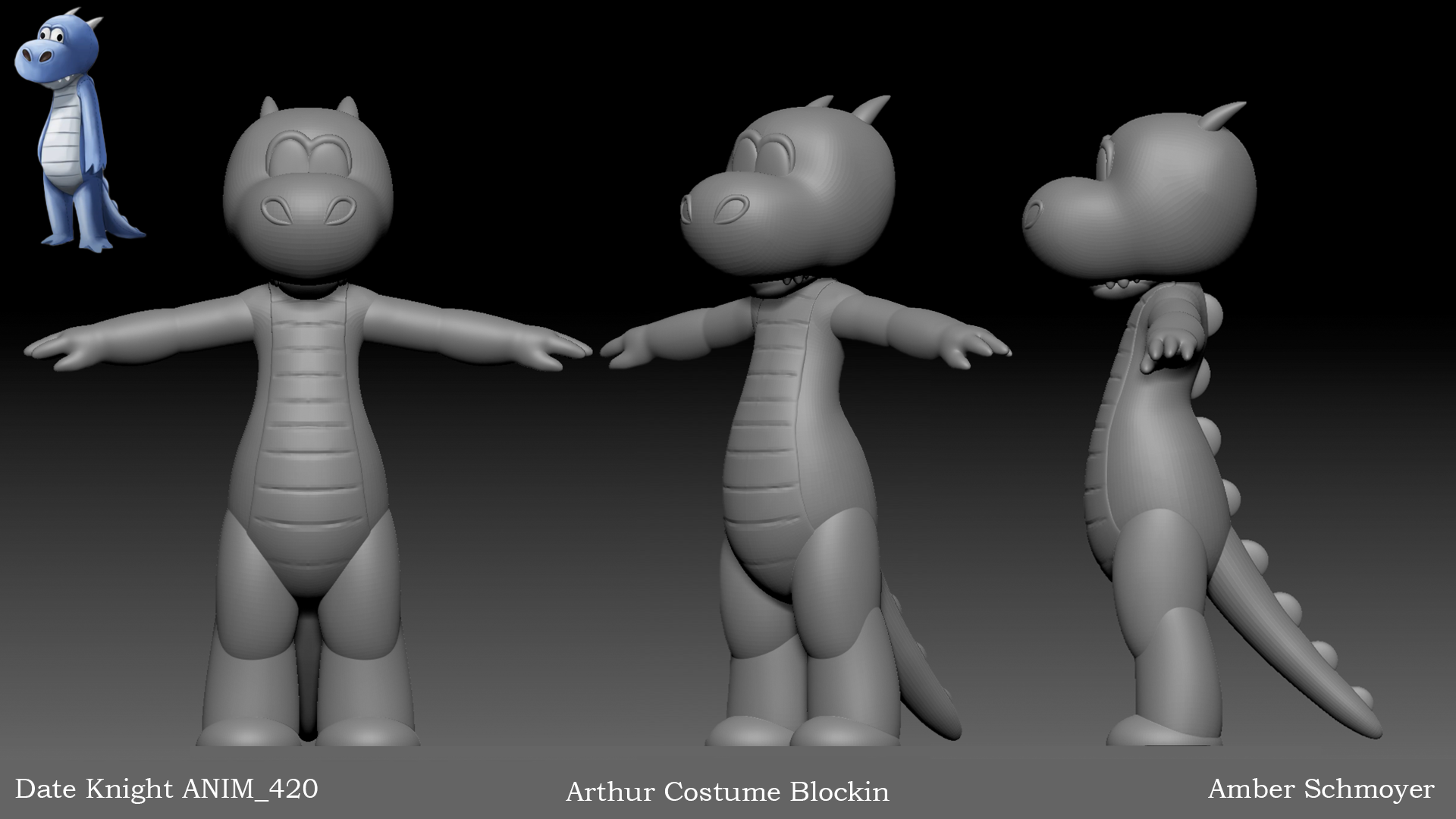 Early Sculpt of Arthur's Costume