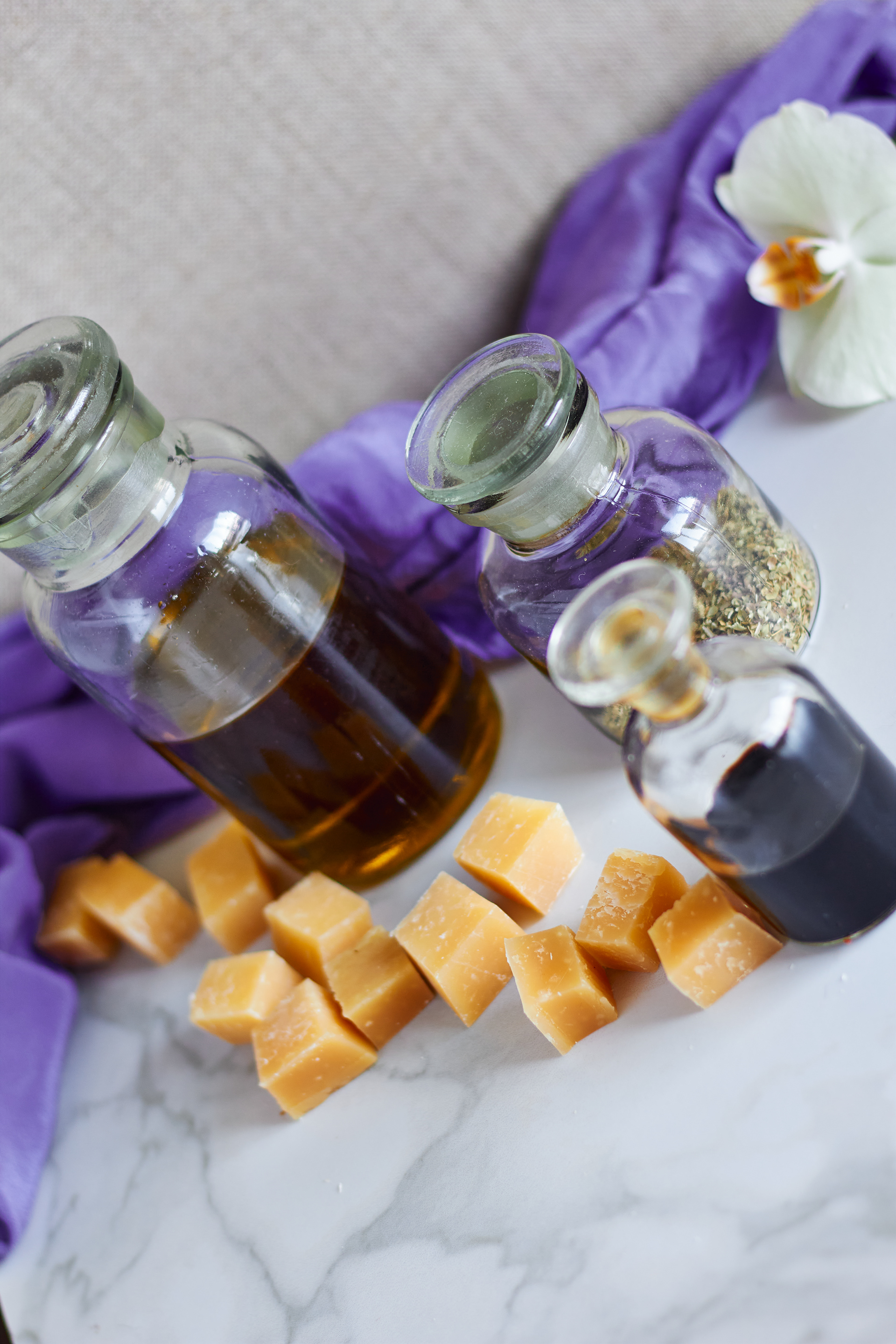 Olive oil, Balsamic, Oregano and Cheese