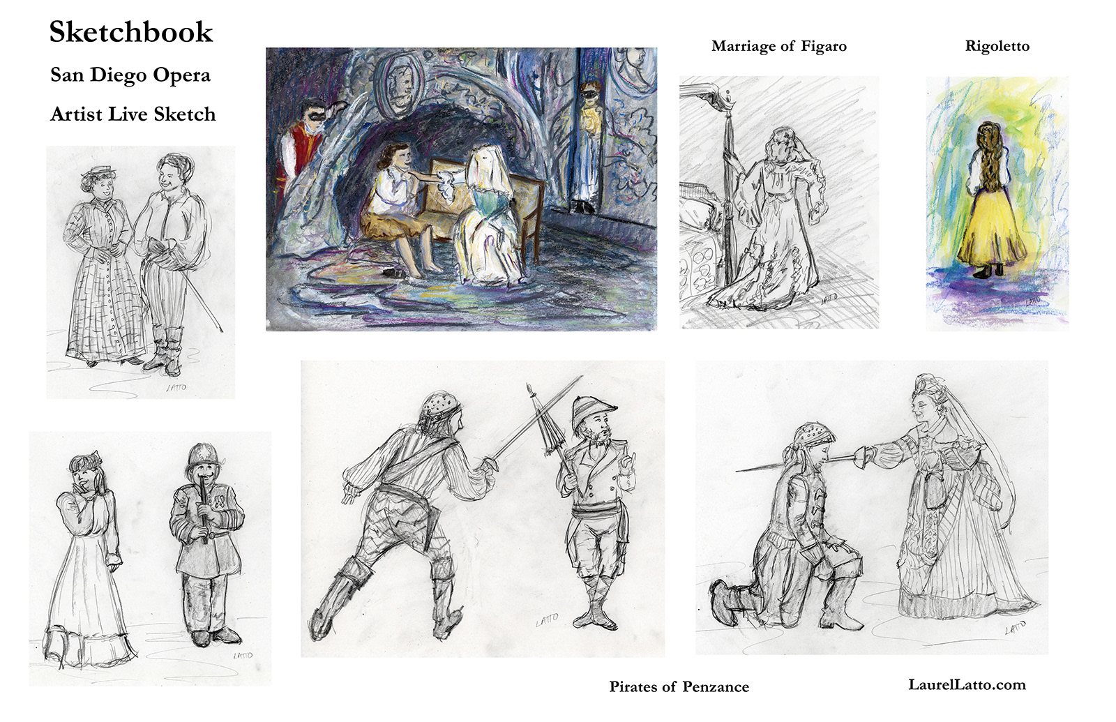 Sketchbook San Diego Opera Live Sketch Artist Nights