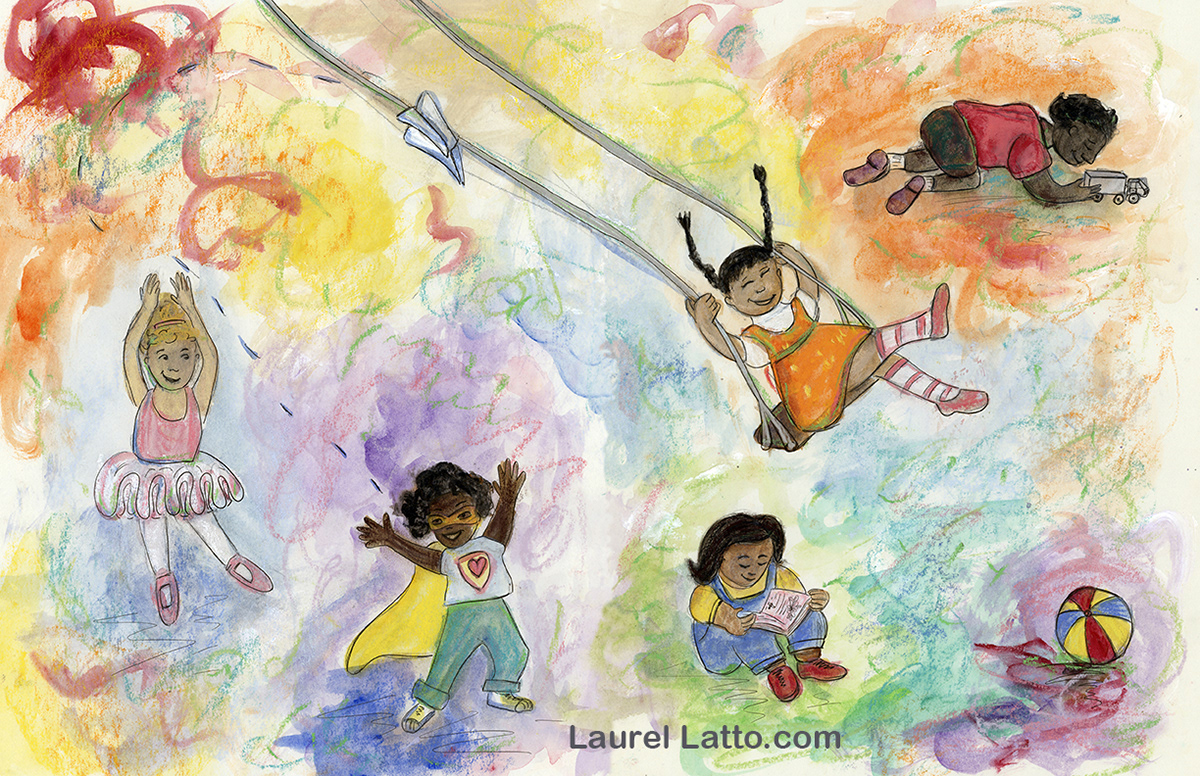 Activity Kids Multimedia Pastel Art Illustration