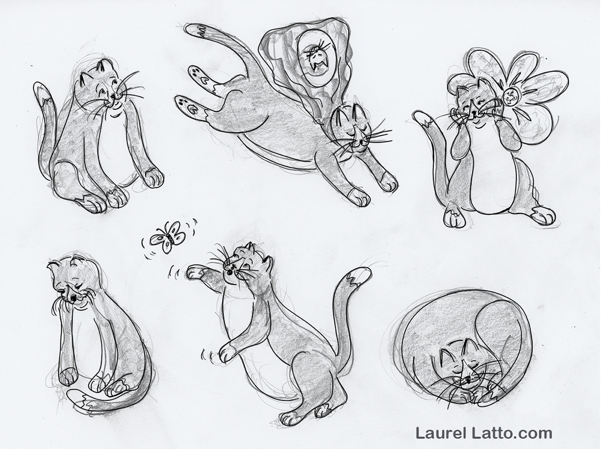 Cat Illustration Character Art Sketches
