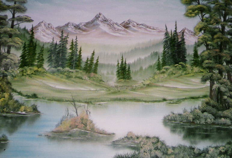 One of first paintings sold at 17 years old, 1985.