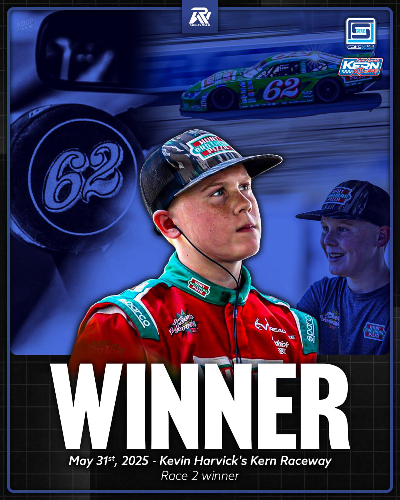 H Rackley Koop Designs - Rackley W.A.R. Race Week Graphics Package