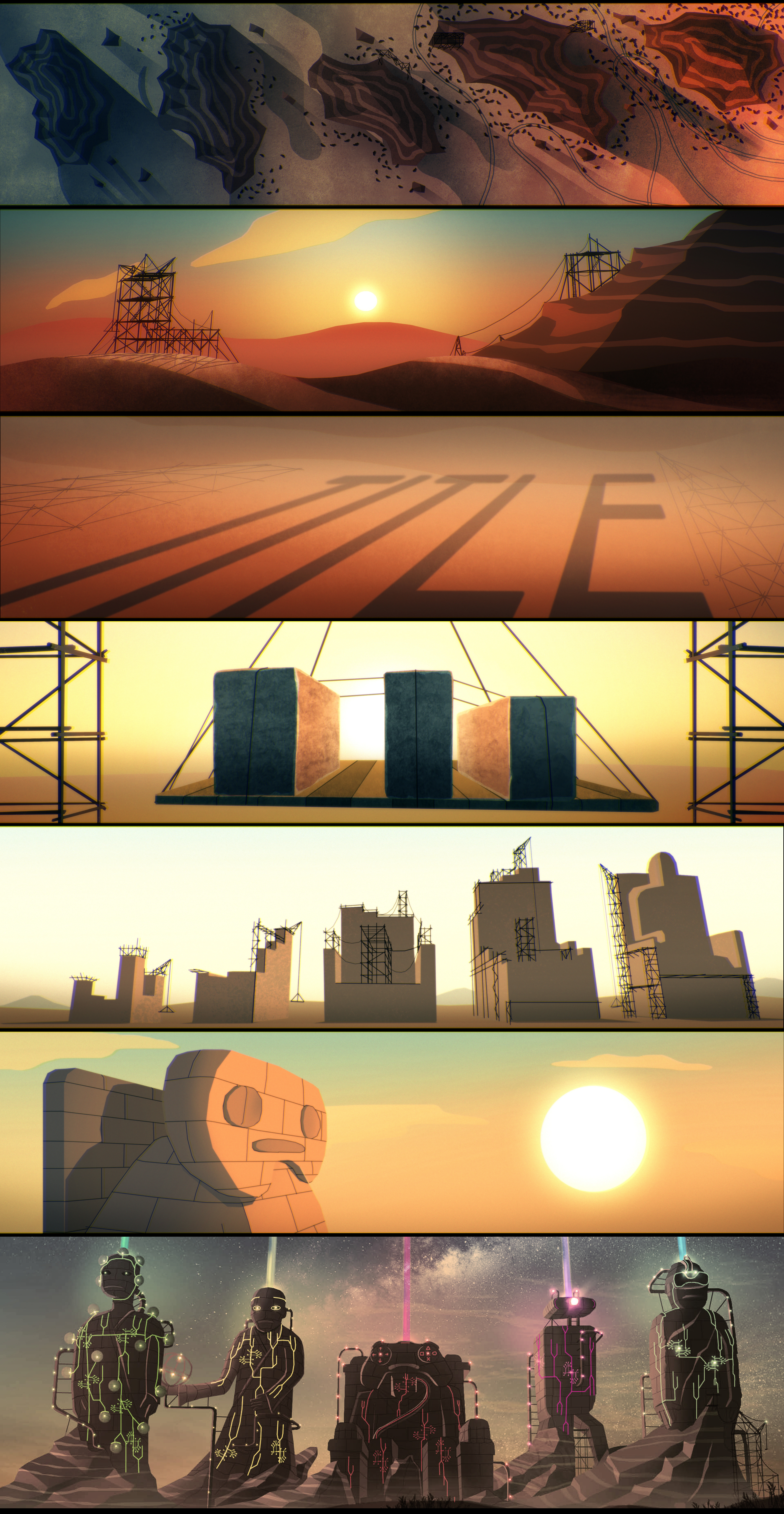 Concept art | Color board - Thomas Fokker