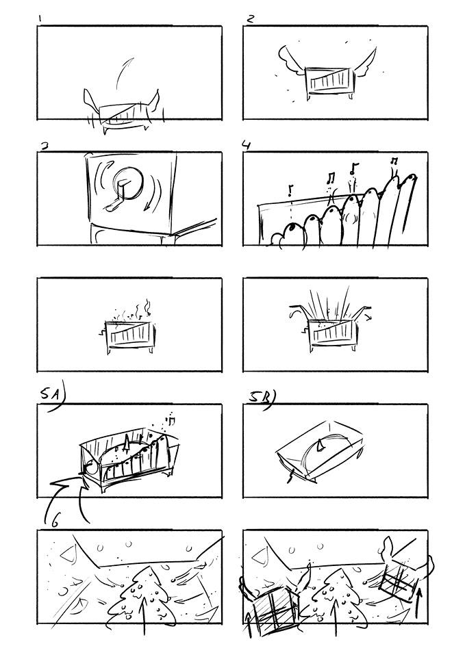 Early storyboard - Martijn Rook