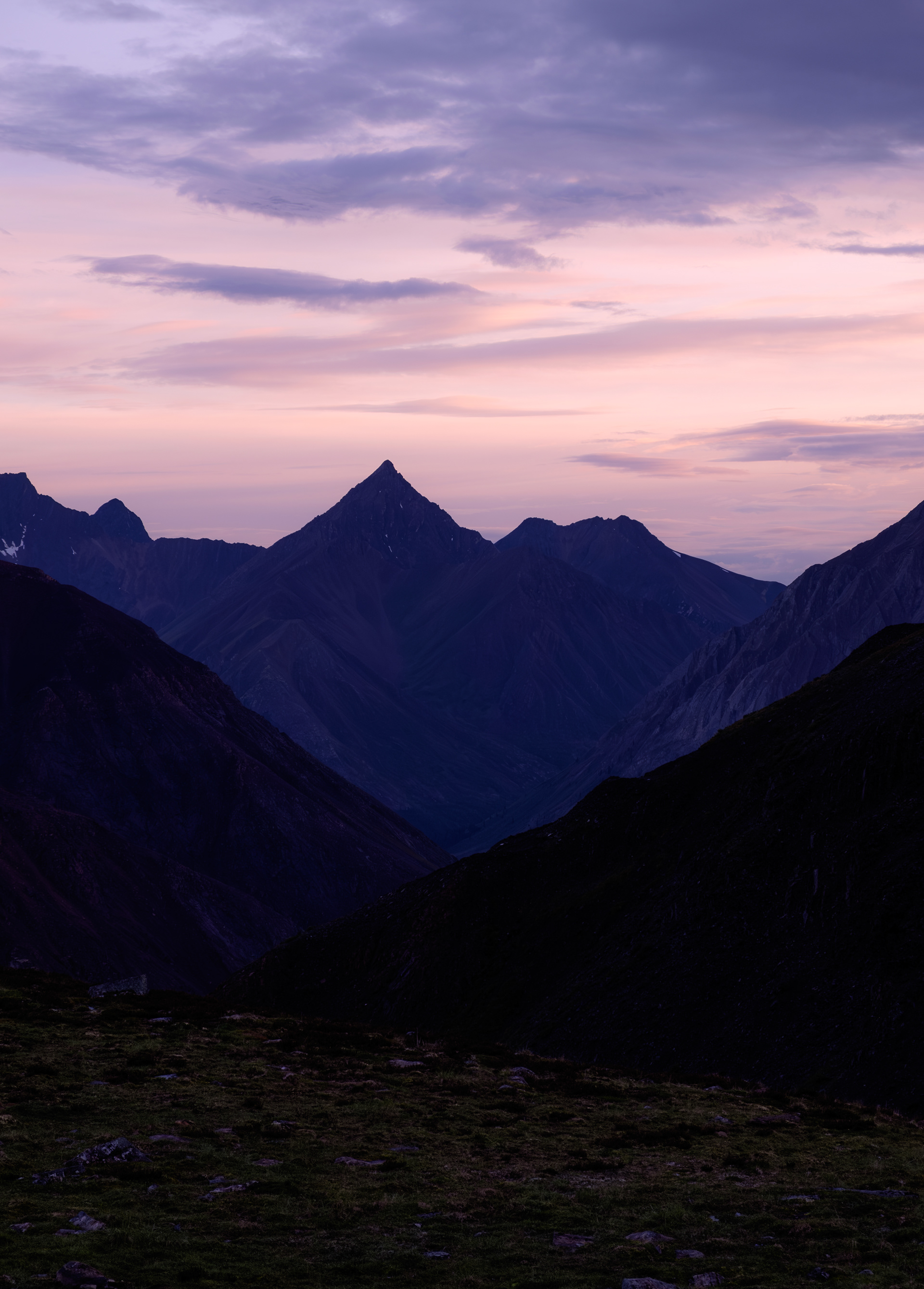 Colour Study - Purple. On the Traditional Territory of the First Nation of Na-Cho Nyak Dun.