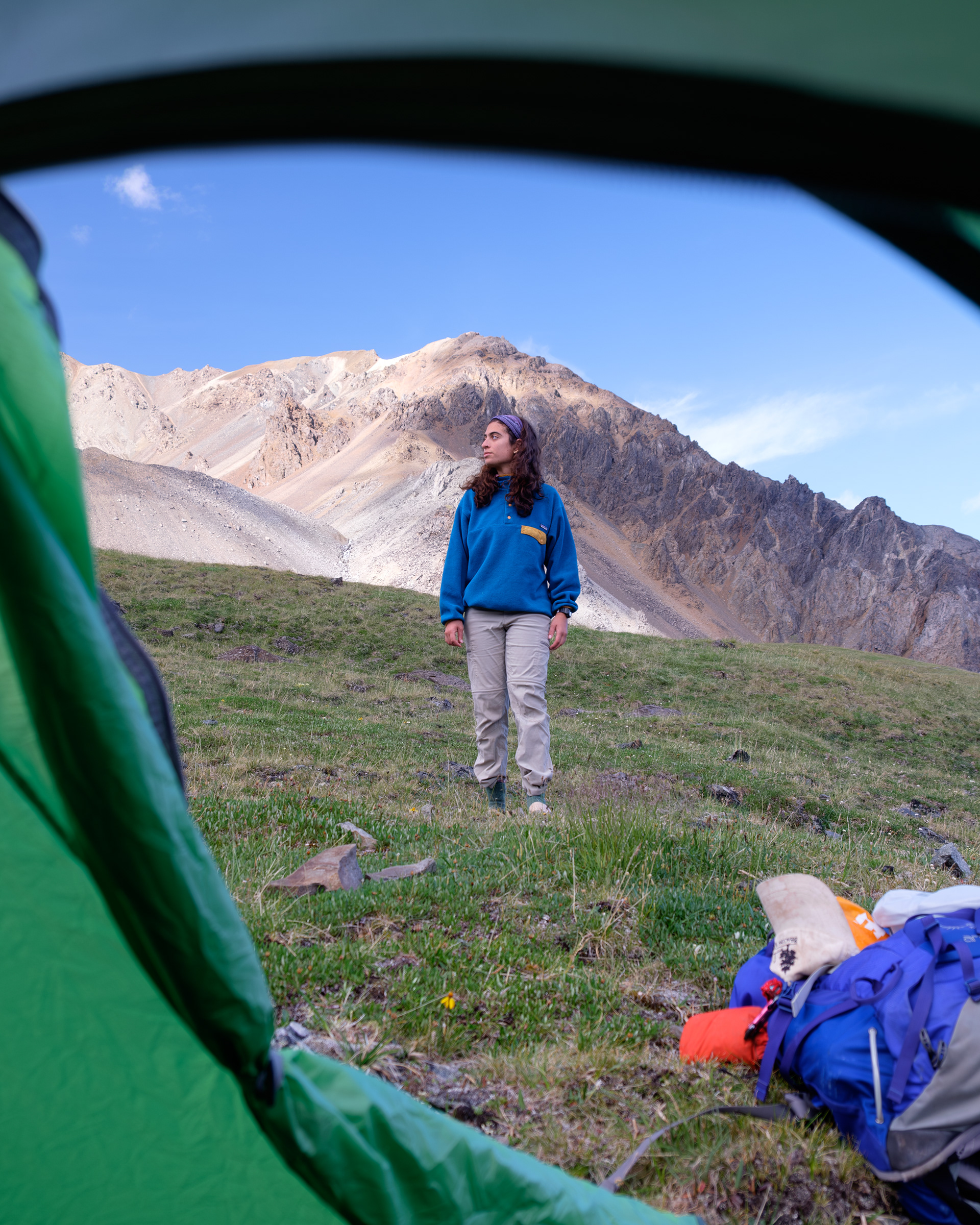 Totally Tubular Tali. Taking it easy in the alpine around Bock’s Lake. On the traditional territories of Kluane First Nation and the White River First Nation. Song pairing: Follow You To Virgie (OurVinyl Sessions), Tyler Childers, OurVinyl.
