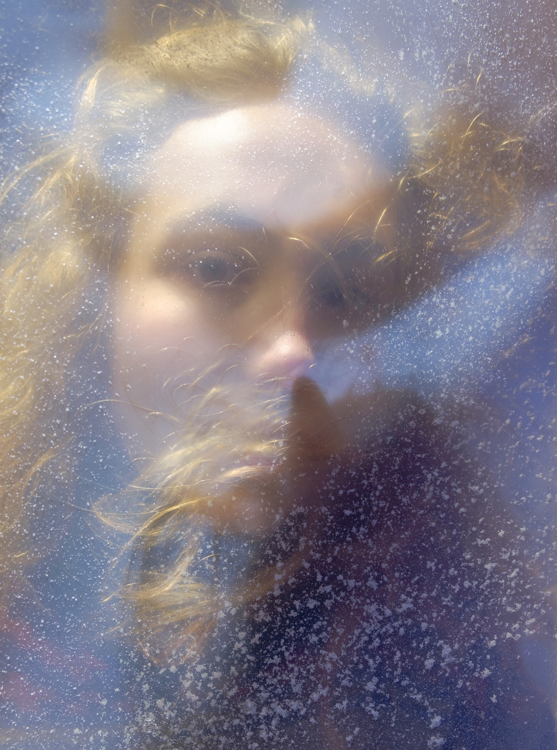 Winter Windows. Sophia, during a fierce frost. On the traditional territory of the Kanienʼkehá꞉ka (Mohawk) Nation of the Haudenosaunee Confederacy. Song pairing: It’s Only, ODESZA.