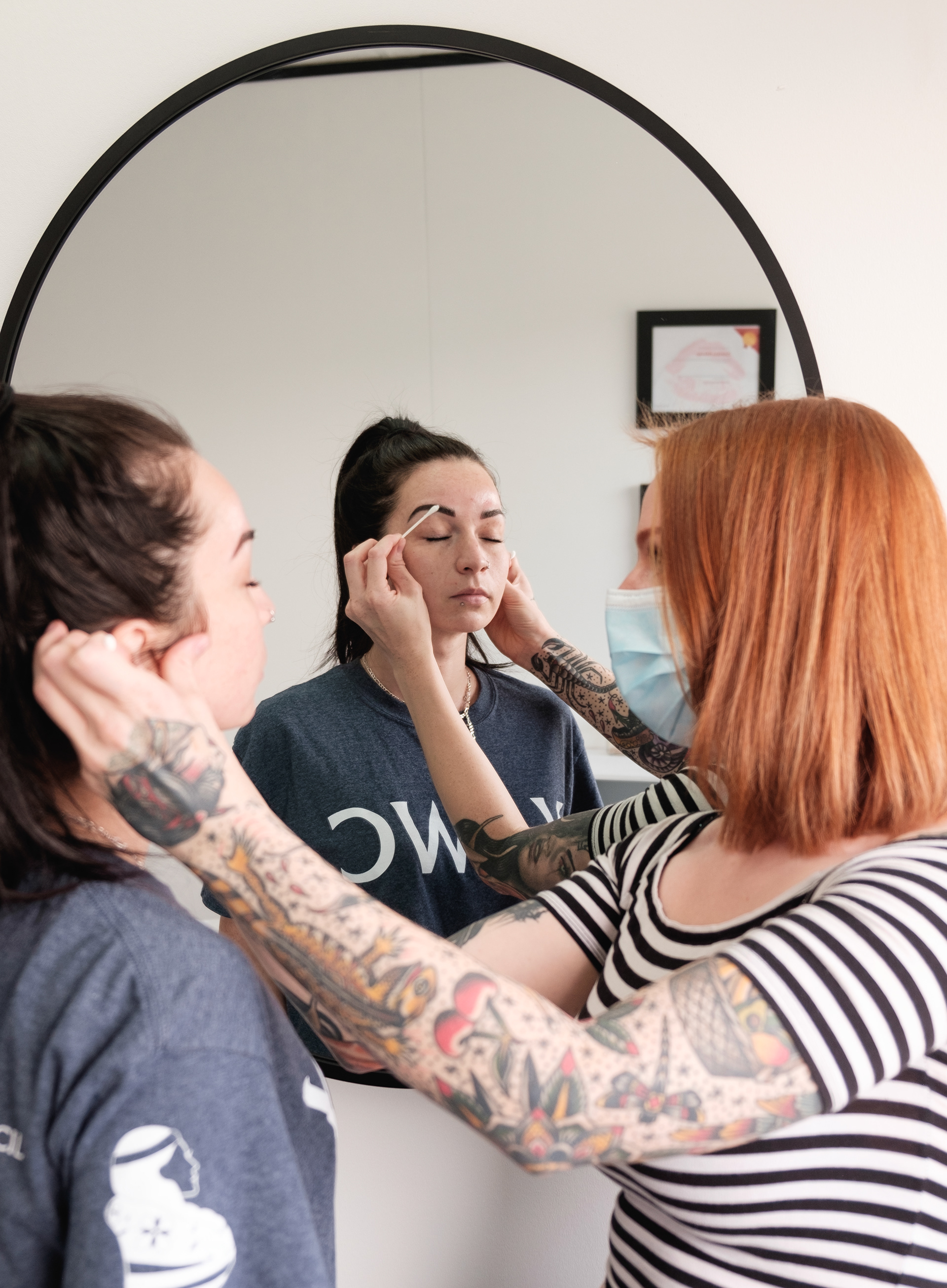 Serotonin Tattoos. Parts of the process, microblading and tattooing. On the Traditional Territories of the Ta'an Kwäch'än Council and Kwanlin Dün First Nation