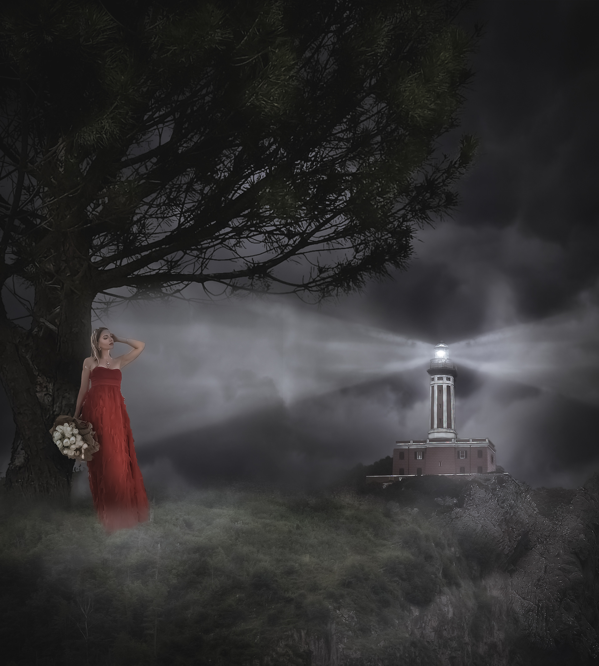 The princess in red