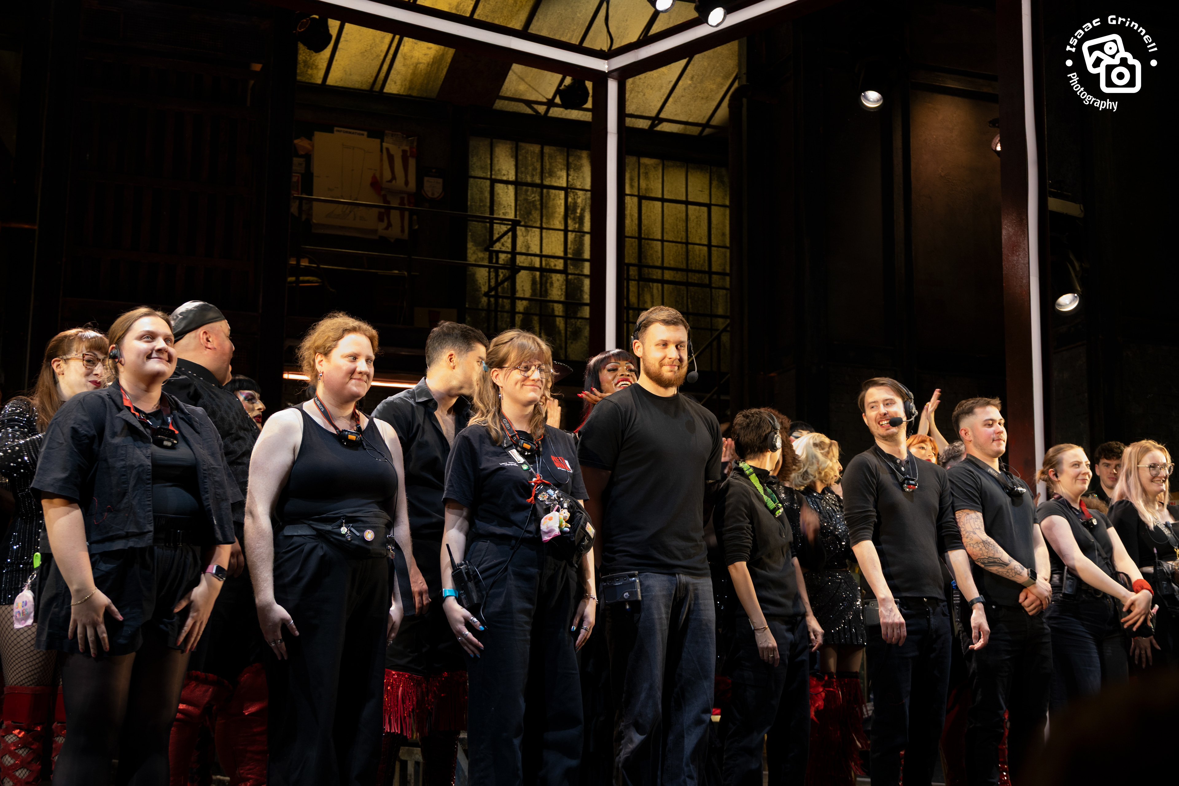 The cast and crew of the 2025 UK Tour of Kinky Boots