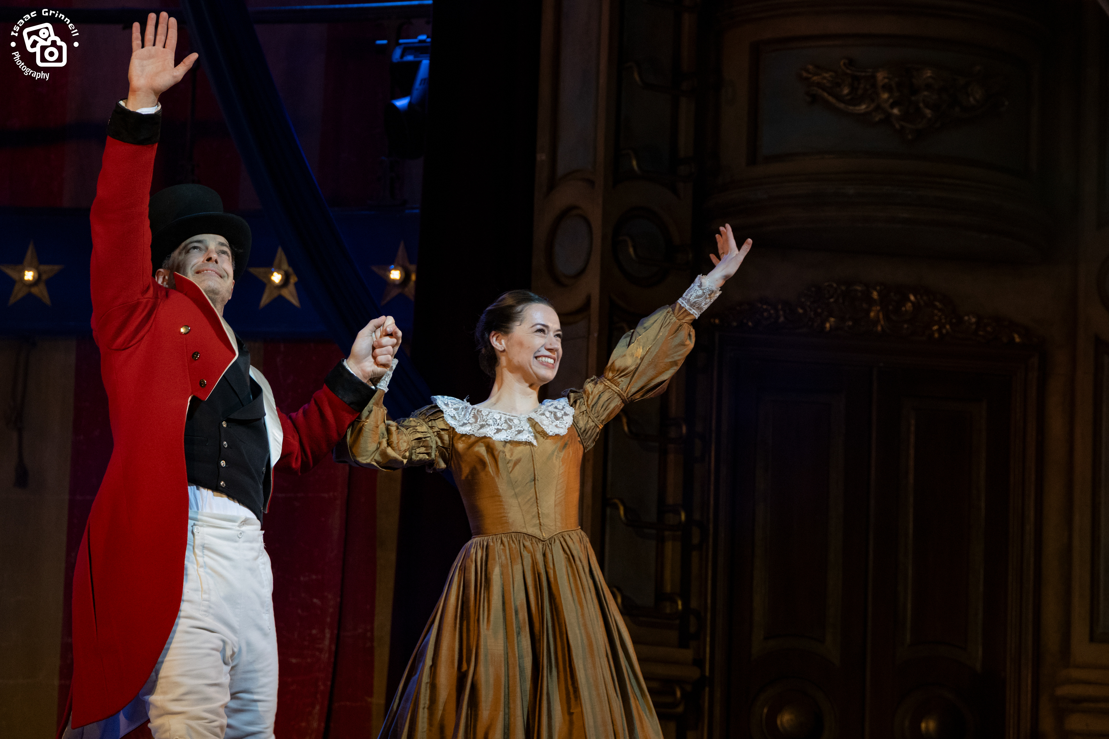 Lee Mead as PT. Barnum and Monique Young as Charity Barnum