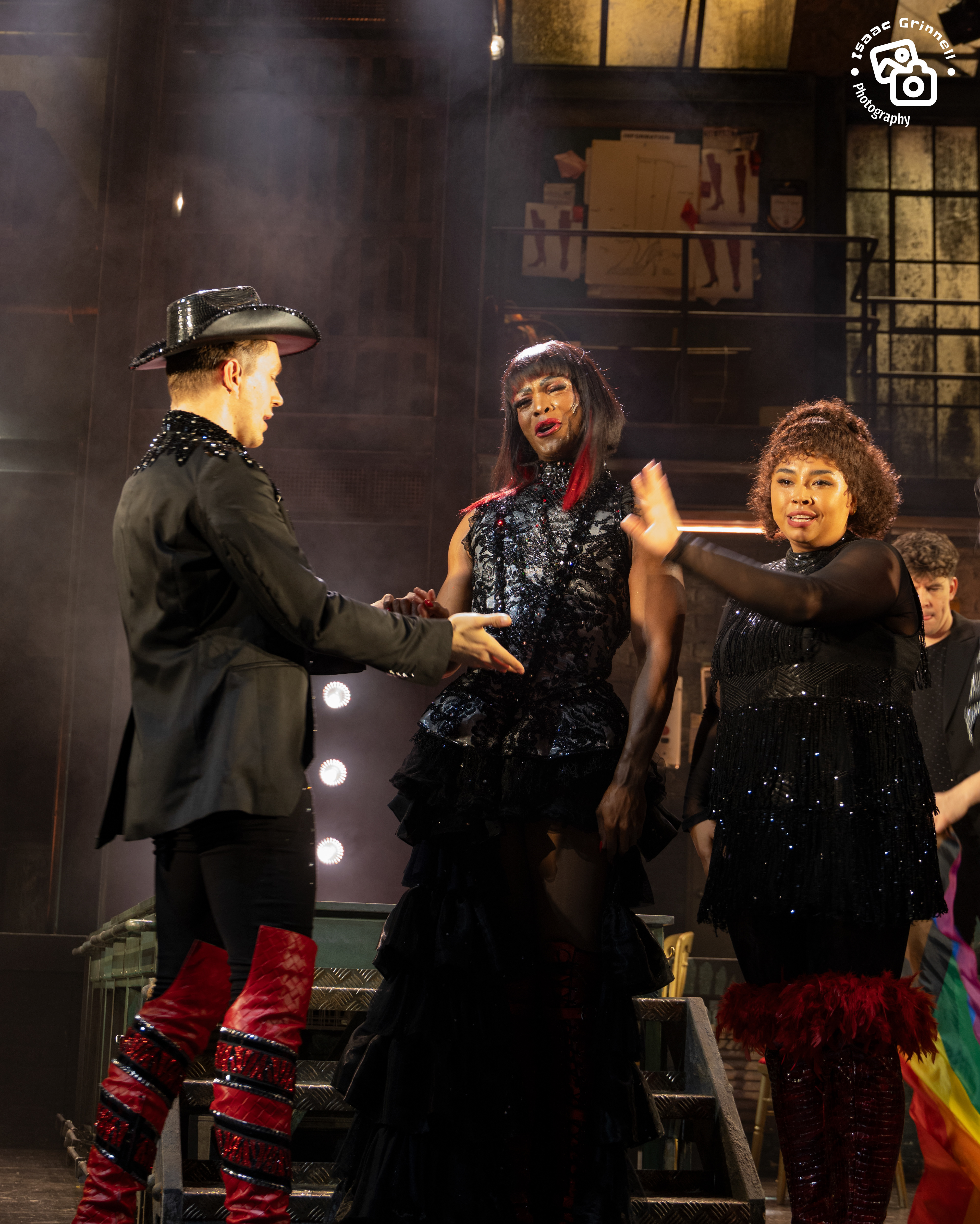 The cast of the 2025 UK Tour of Kinky Boots