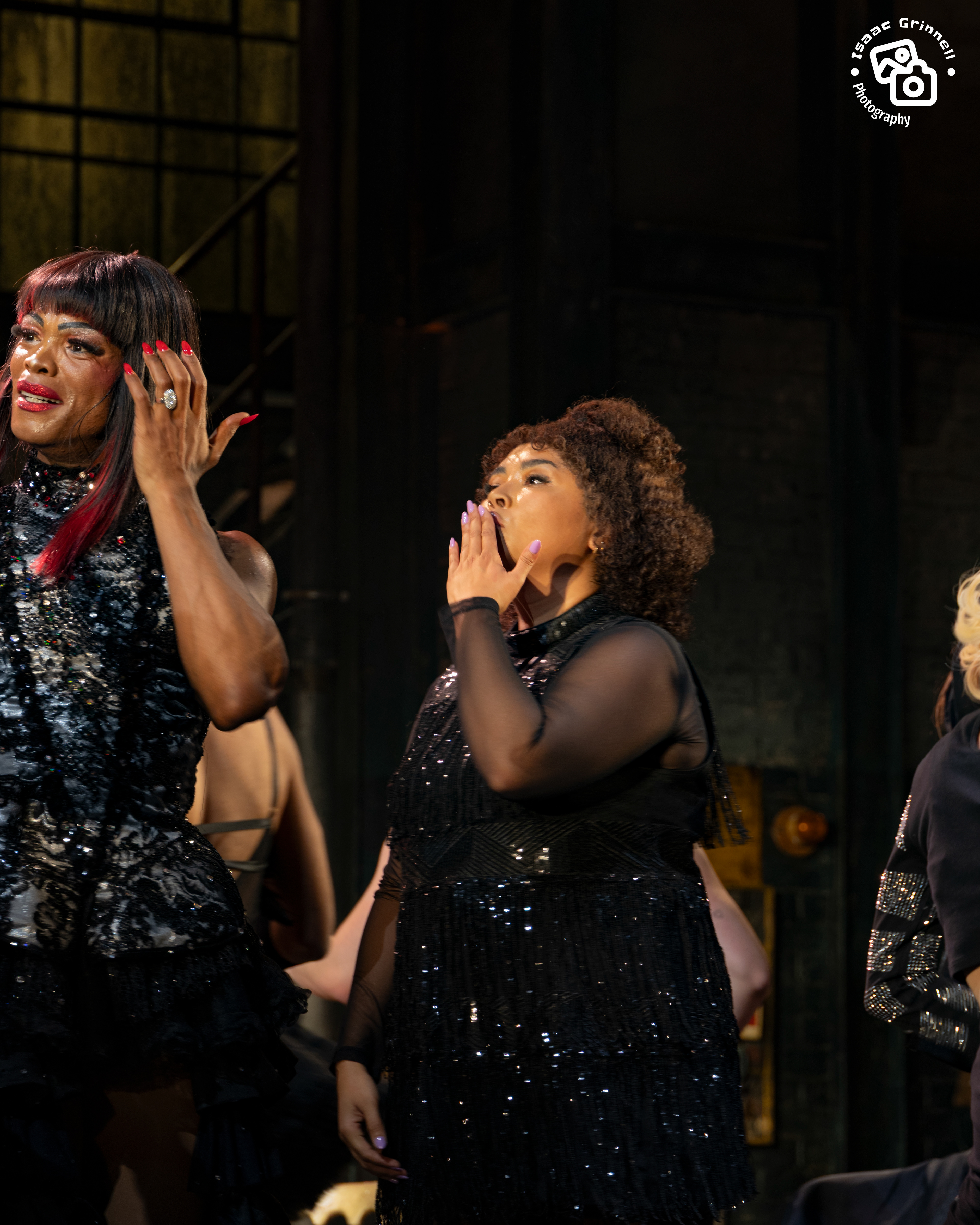 Johannes Radebe and Courtney Bowman as Lola and Lauren