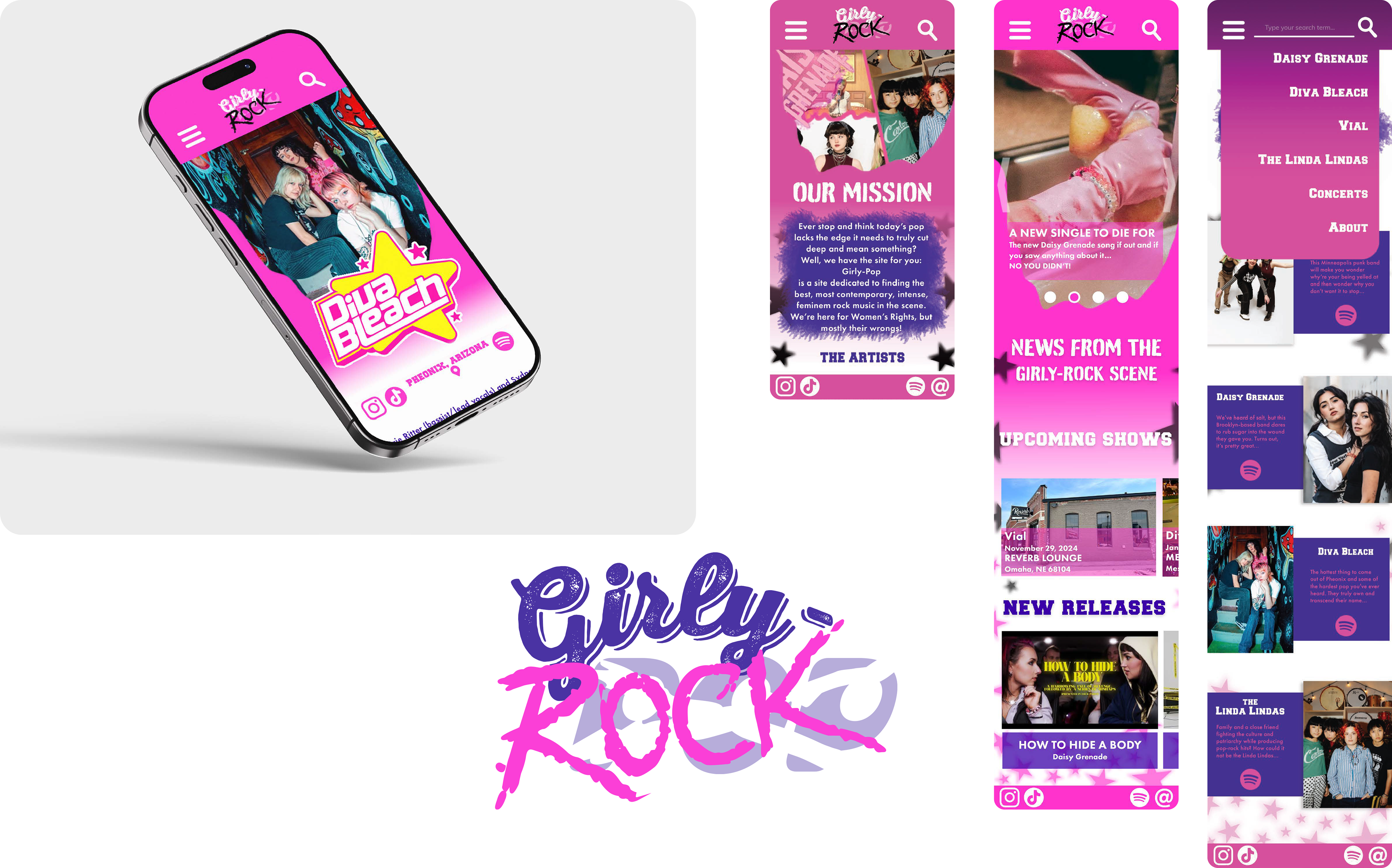 Girly-Rock Mobile Site