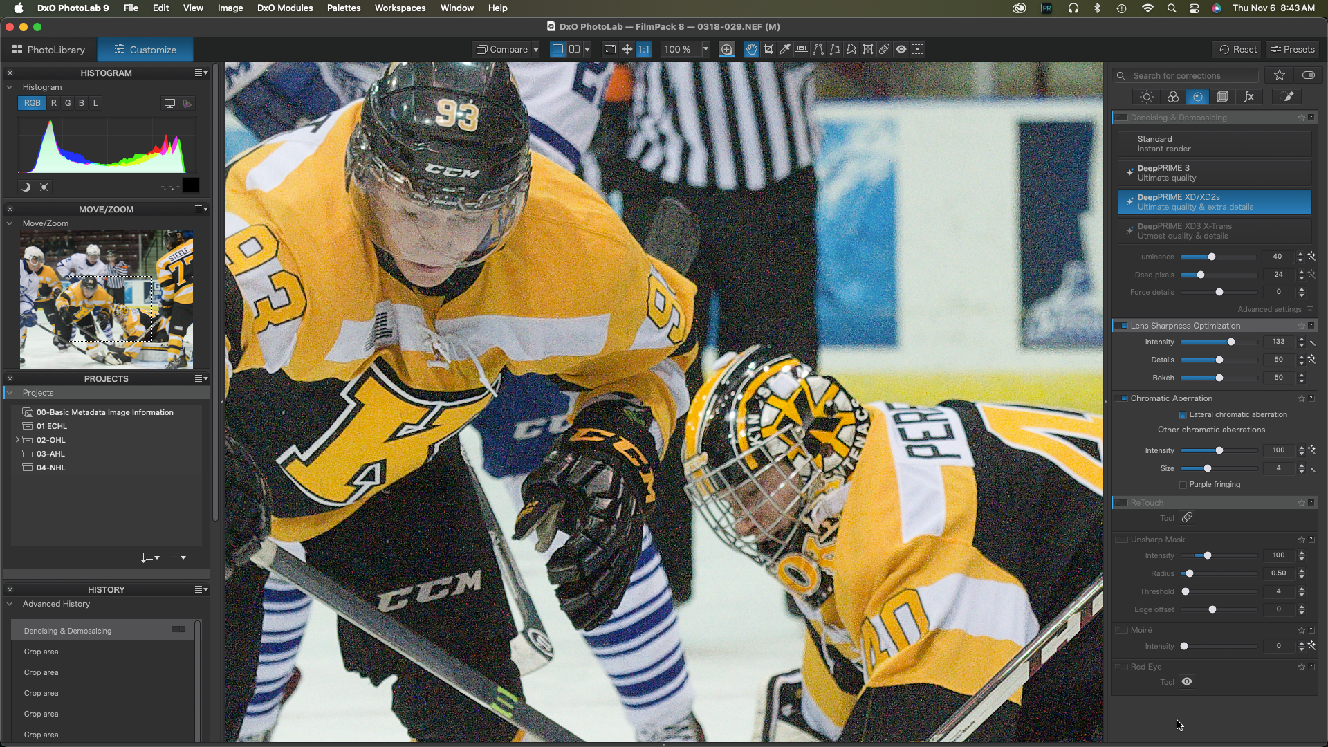 Noise Reduction has been turned off for this image.