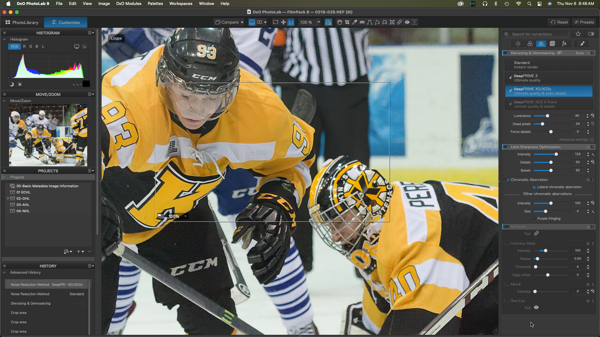 This image makes use of DxO's DeepPRIME 3 XD2S option.