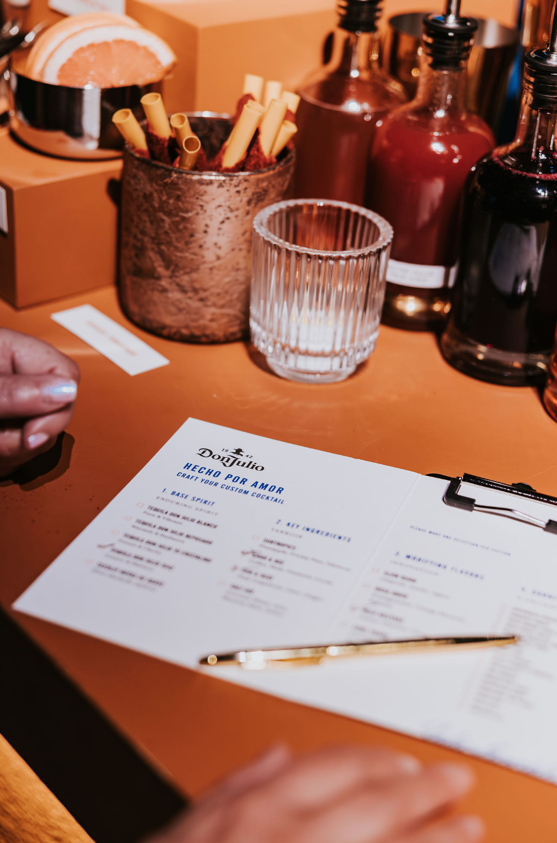 Make Your Own Cocktail Menu