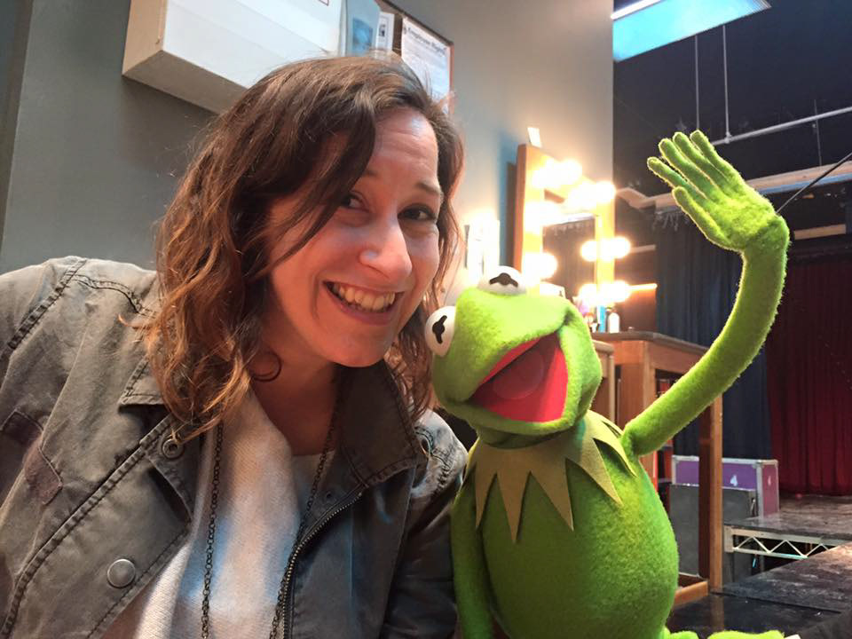 Hanging with Kermit on set @ 6AM