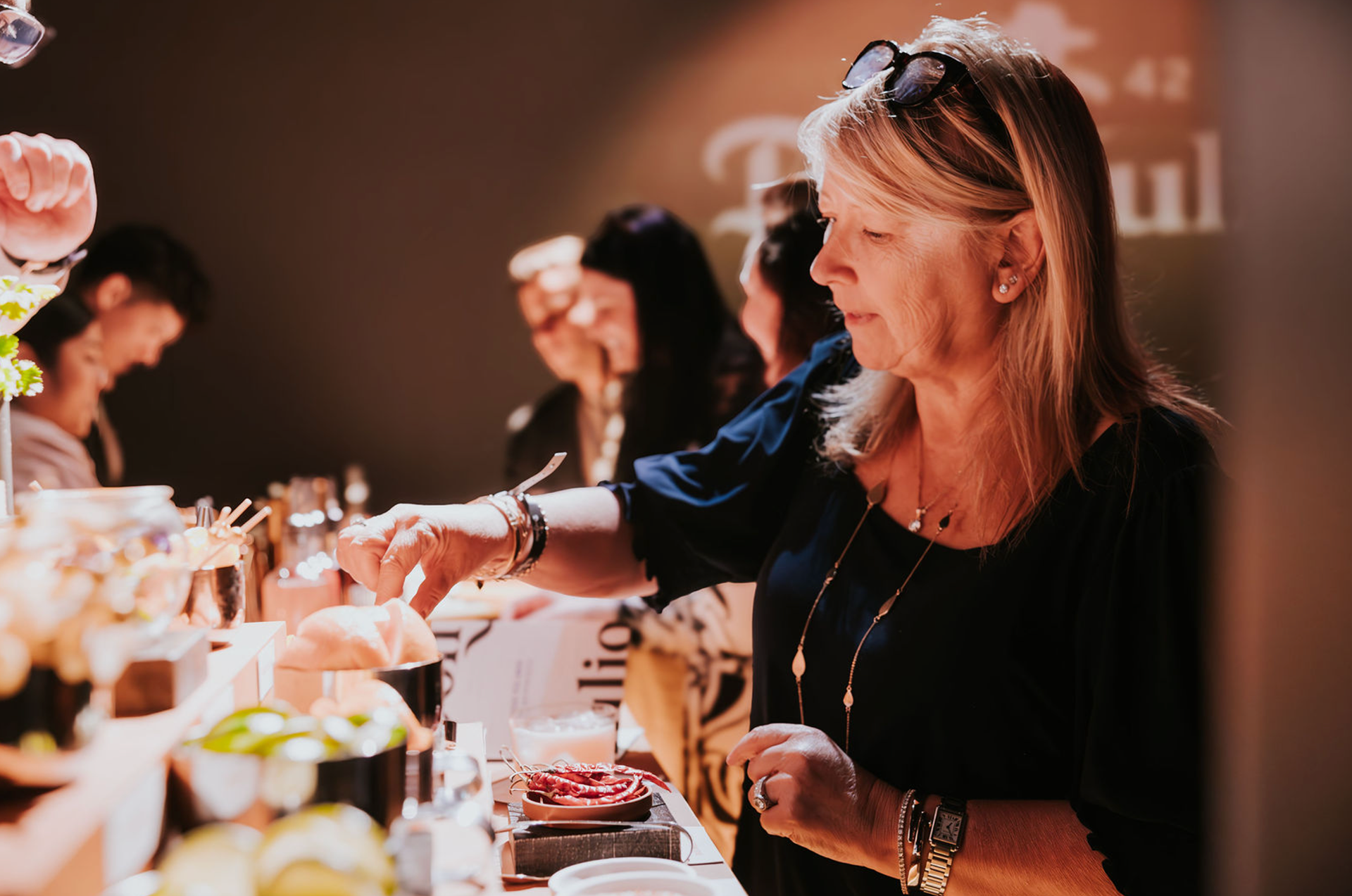 Guests add Garnishes