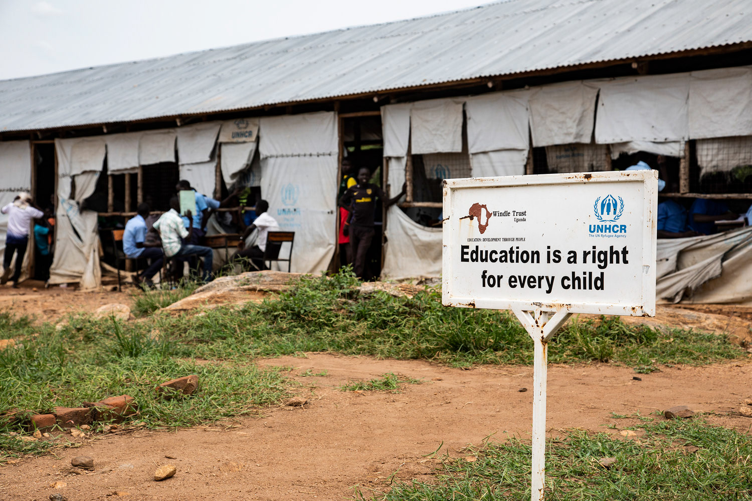 3.5 million children inside HNHCR refugee settlements did not attend school ion 2018. 40% of primary school students and 88% of secondary students are not enrolled in any school.