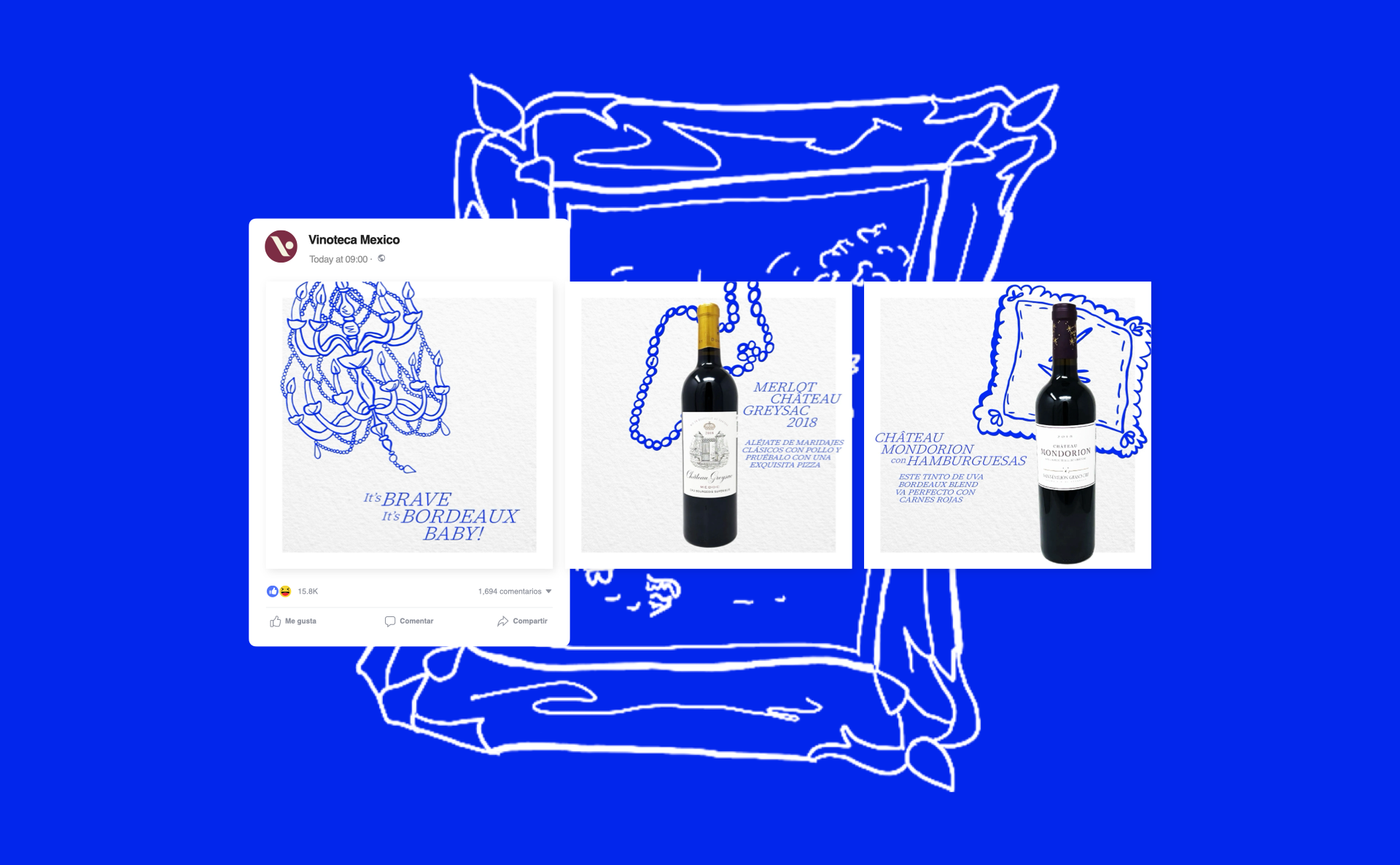 Illsutrations applied to social media