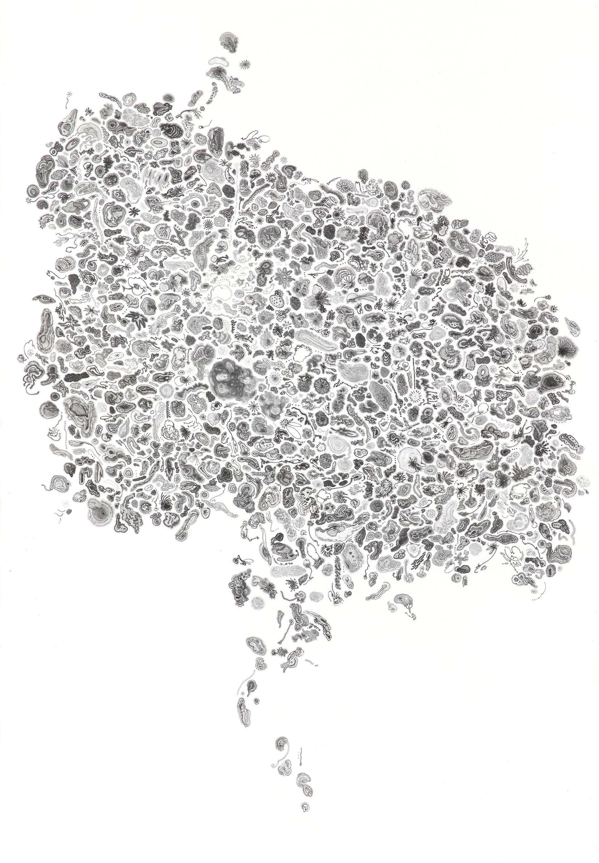 135*194cm, 한지에 먹, 2023 / 135*194cm, ink on paper, 2023
