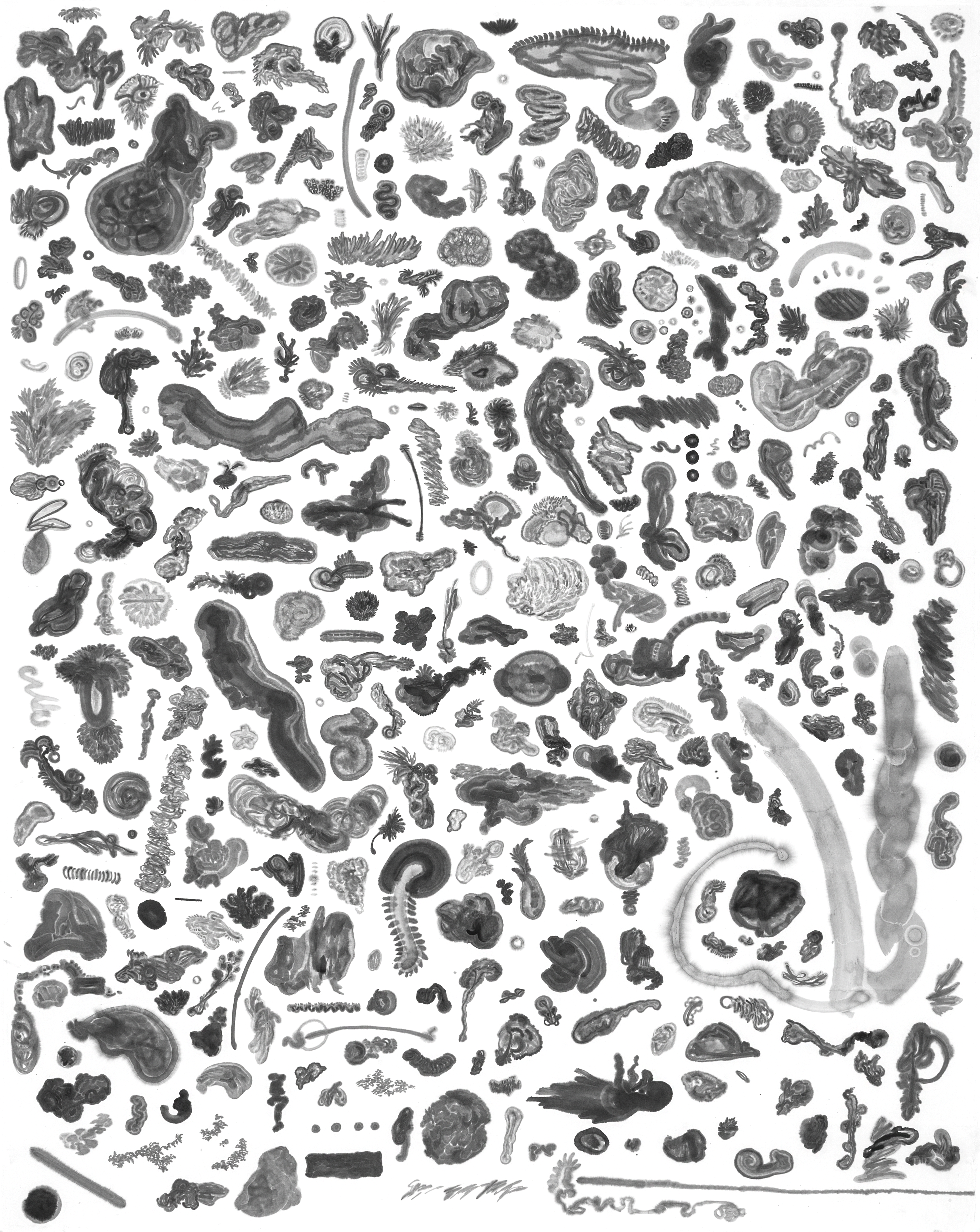 194*135cm, 한지에 먹, 2023 / 194*135cm, ink on paper, 2023