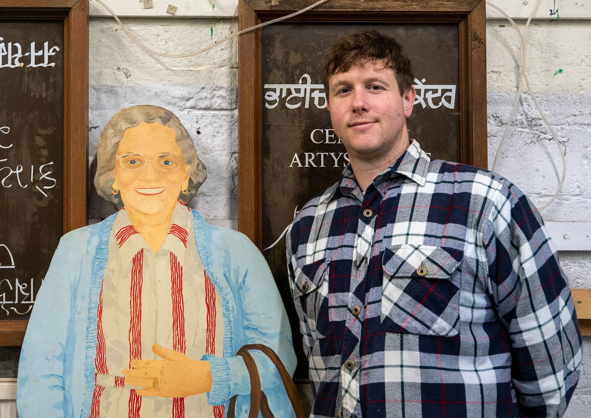 Harry Jelley and friend