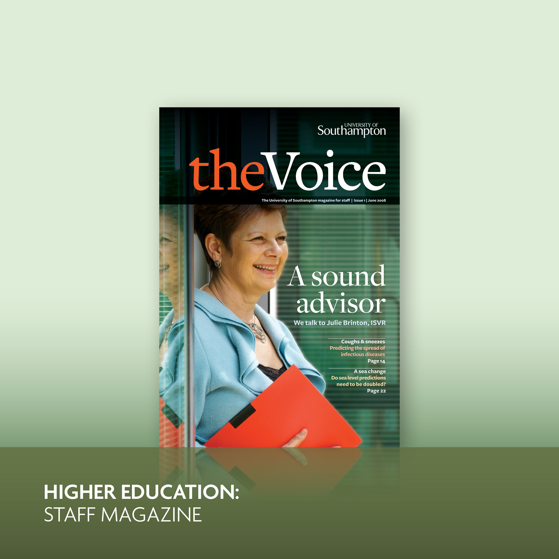 University internal magazine cover