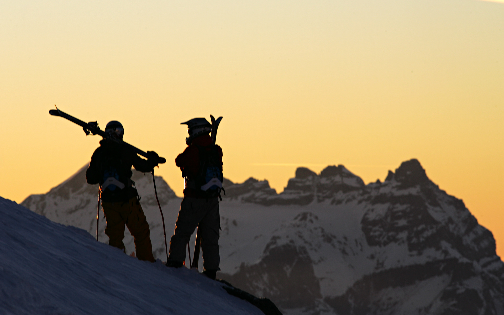 Nicolas et Loris Falquet, Verbier, Suisse