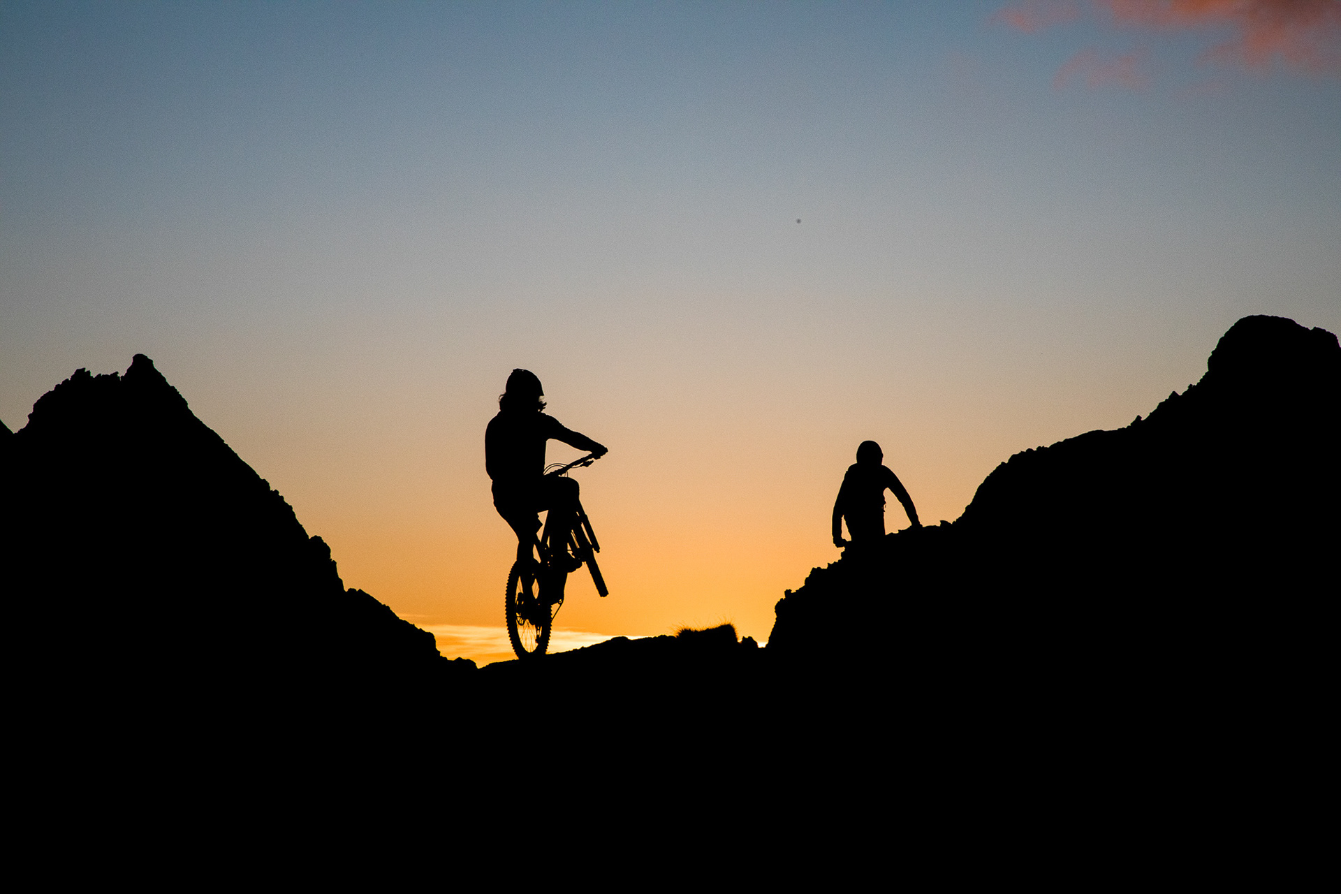 Ludo May, Jerome Caroli, Jeremie Heitz, Mountain biking, Verbier, Valais, Suisse